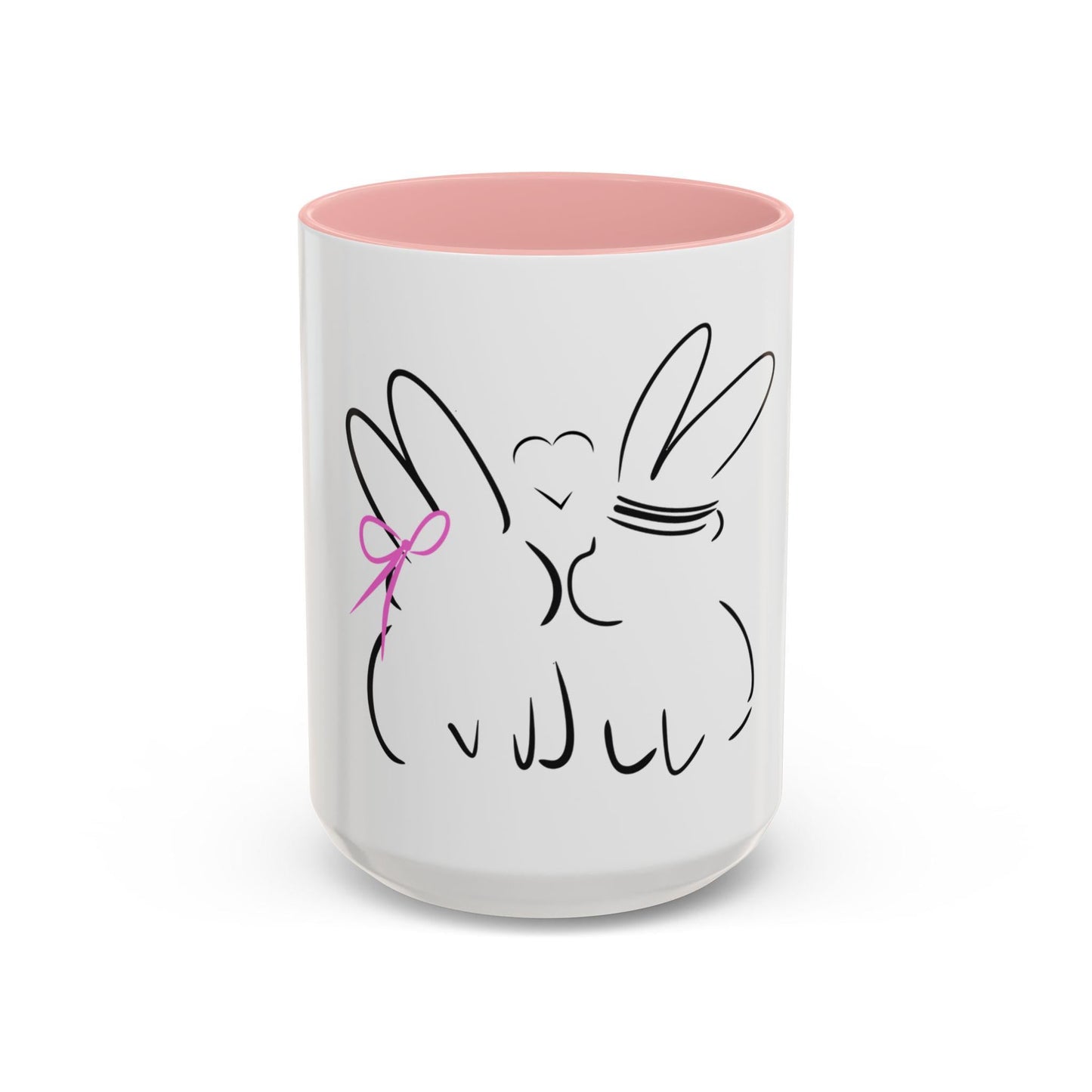 Bunny Love Story Charming Valentine39s Day Accent Mug with Cute Bunny Design Rabbit Coffee Mug Funny Valentines Gift for Her Funny Gifts Graphic Tee – Warm & Stylish · Great Gift For Fans