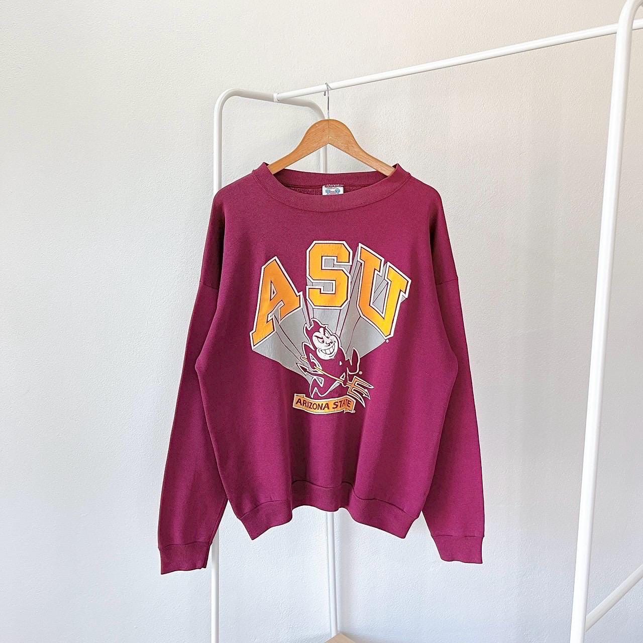 90s Arizona State Sun Devils athletics TNT red maroon sweatshirt 2XL Sweatshirt – Easygoing Wear · High-Quality Print