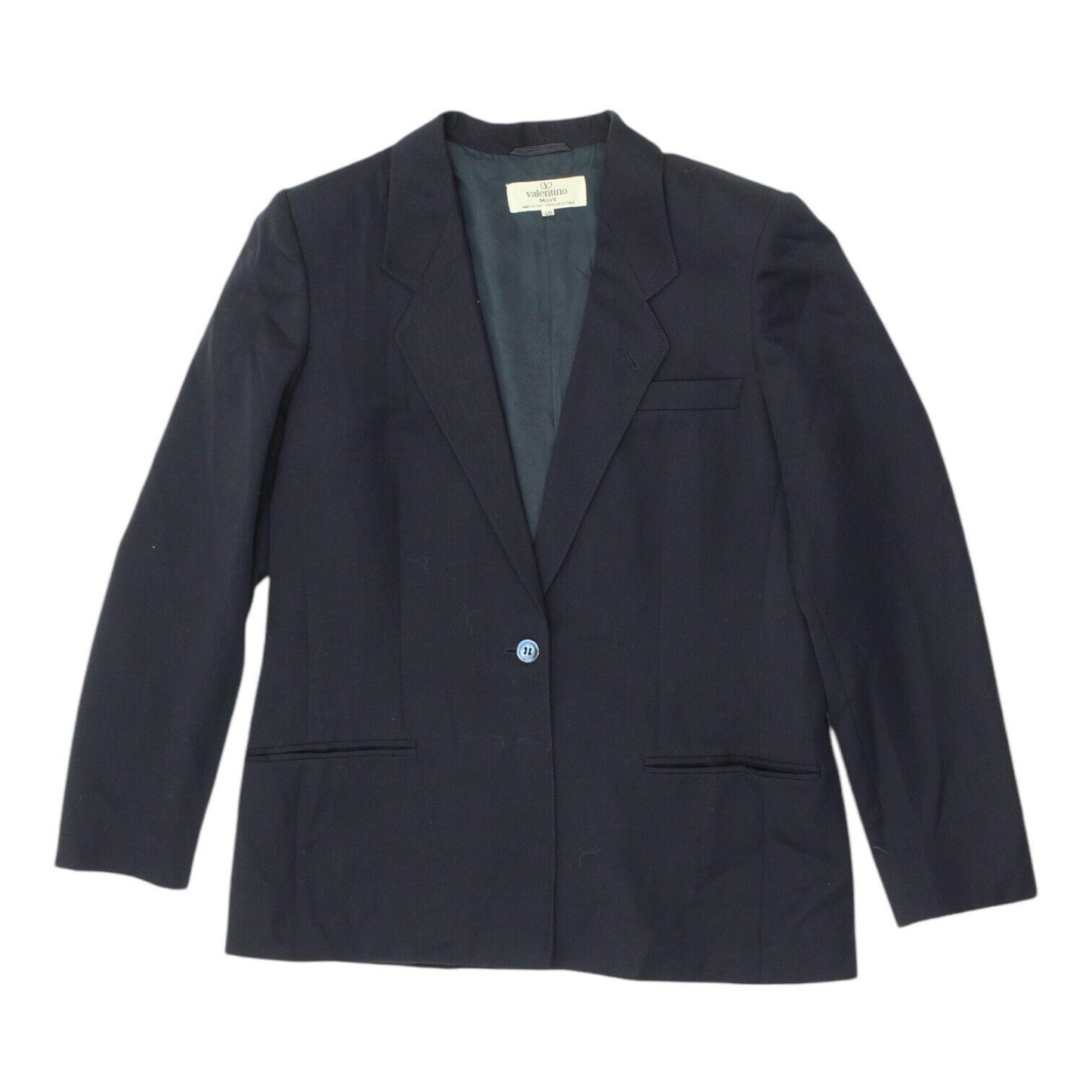 Valentino Navy Blazer Jacket Vintage Womens Miss V Formal Designer Suit Graphic Tee – Bold Style · Trending Graphic Apparel