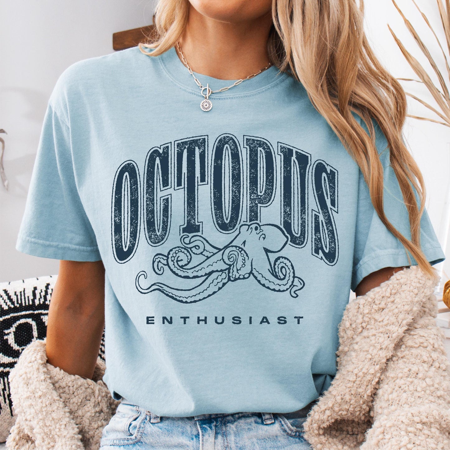 Octopus Enthusiast Shirt Marine Biologist Gift Octopus Lover Tee Sea Life Apparel for Ocean Lovers Graphic Tee – Warm & Stylish · Must-Have Style