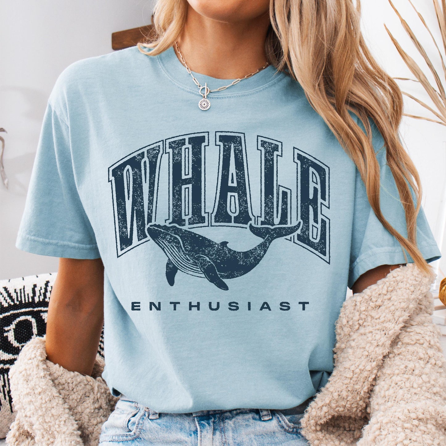 Whale Enthusiast Shirt Blue Whale Tee for Ocean Lovers Perfect Gift for Whale Lovers Nature Enthusiasts Graphic Tee – Easygoing Wear · Must-Have Style