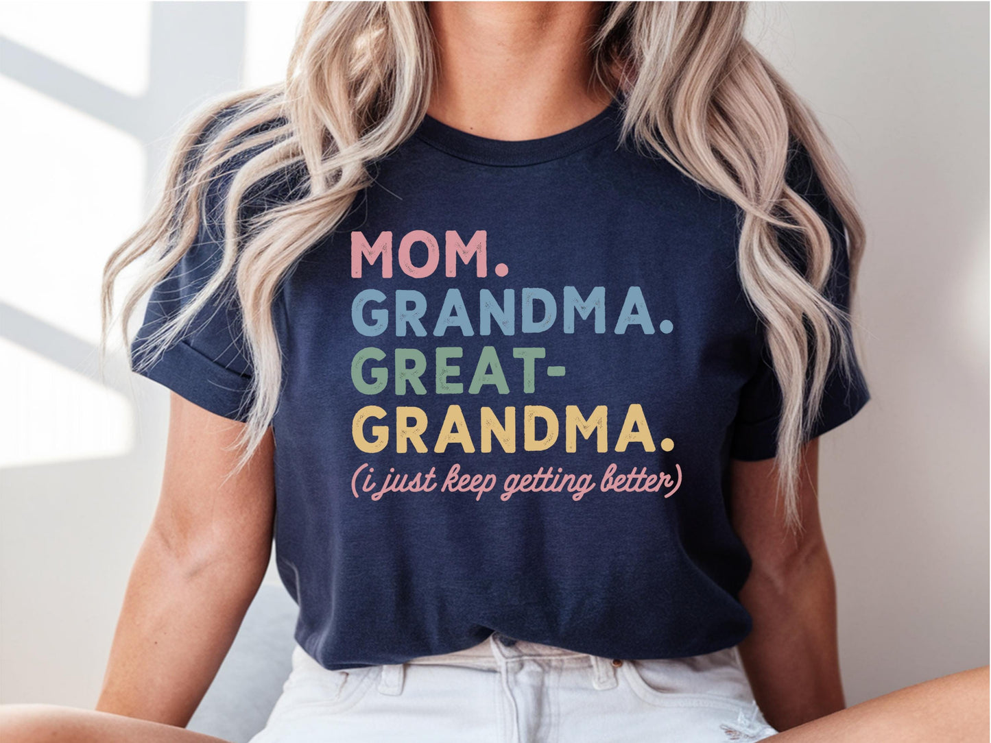 Shirt Gigi Gigi Nana Mimi Shirt Giftful Grandma Shirt Grandma Giftful Shirts For Grandma Gift Gift For Grandma Great Grandma Shirt Graphic Tee – Premium Graphic · Top Pick For Any Outfit