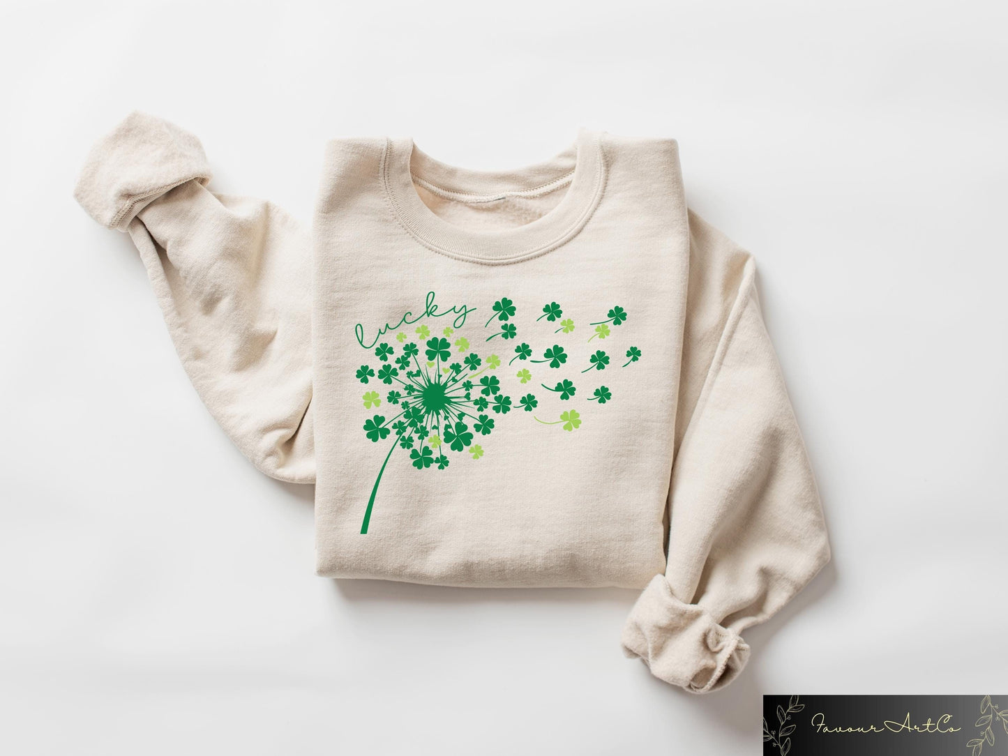 St Patrick39s Day Lucky Clover Dandelion Sweatshirt Shamrock Dandelion T shirt Four Leaf Clover Shirt St Patrick39s Day Gift Irish Tee Sweatshirt – Premium Graphic · Trending Graphic Apparel