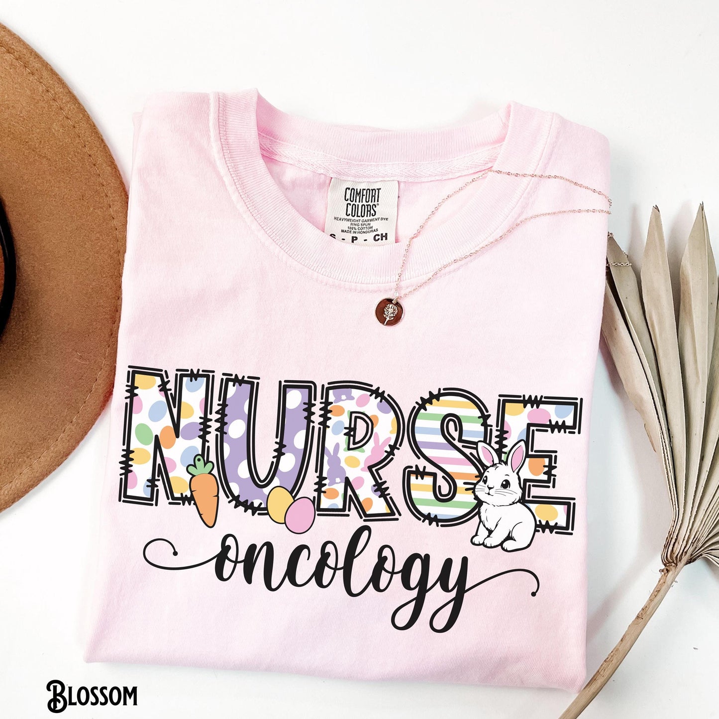 Oncology Nurse Easter Shirt Easter Bunny ONC T Shirt RN Cancer Nurse Tee Chemo Radiation Hospital Nursing Gift Graphic Tee – Aesthetic Look · Top Pick For Any Outfit