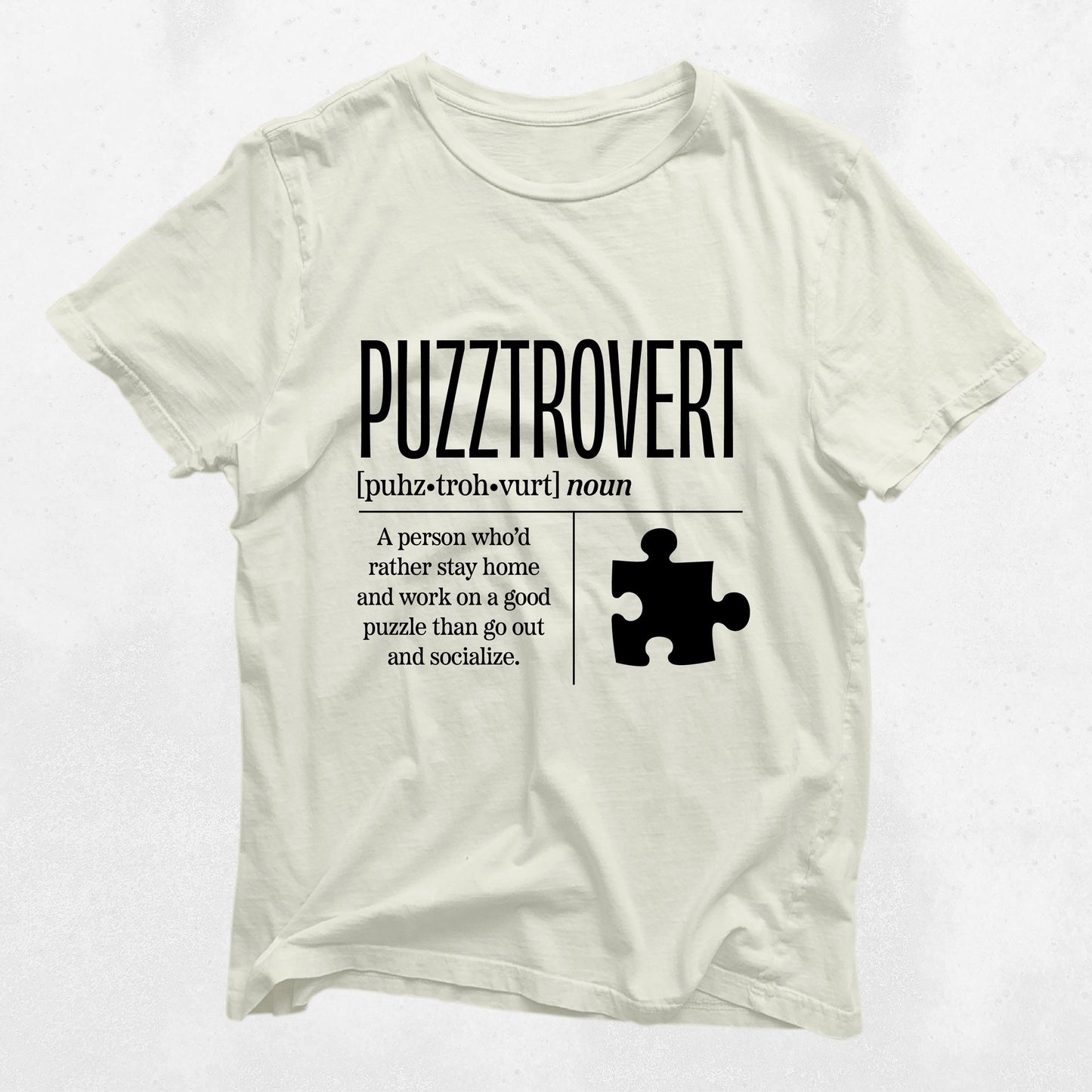 Puzztrovert Funny Puzzle Lover Shirt Funny Jigsaw Puzzle Gift T Shirt for Puzzle Addicts Cute Crossword Tee for Puzzle Enthusiasts Graphic Tee – Warm & Stylish · Must-Have Style