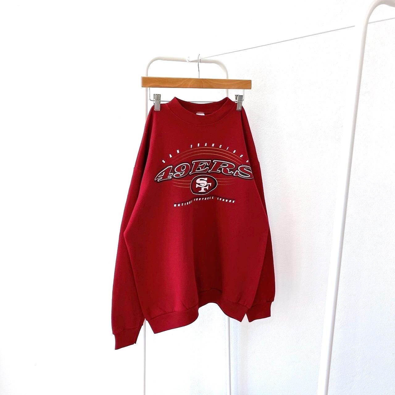 Vintage 90s San Francisco 49ers football vintage red sweatshirt XL Sweatshirt – Feel-Good Design · Great Gift For Fans