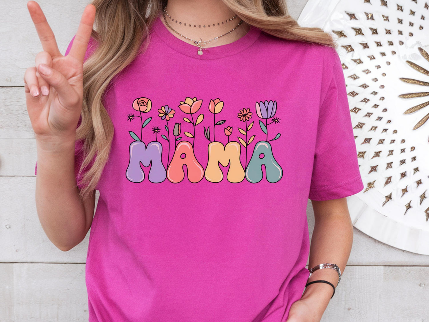 Floral Mama Shirt For Mothers Day Flowering Shirt Mama Shirt Mom Giftful Flowered Mama Shirt Mothers Days Gifts Gift Mothers Days Graphic Tee – Easygoing Wear · Must-Have Style