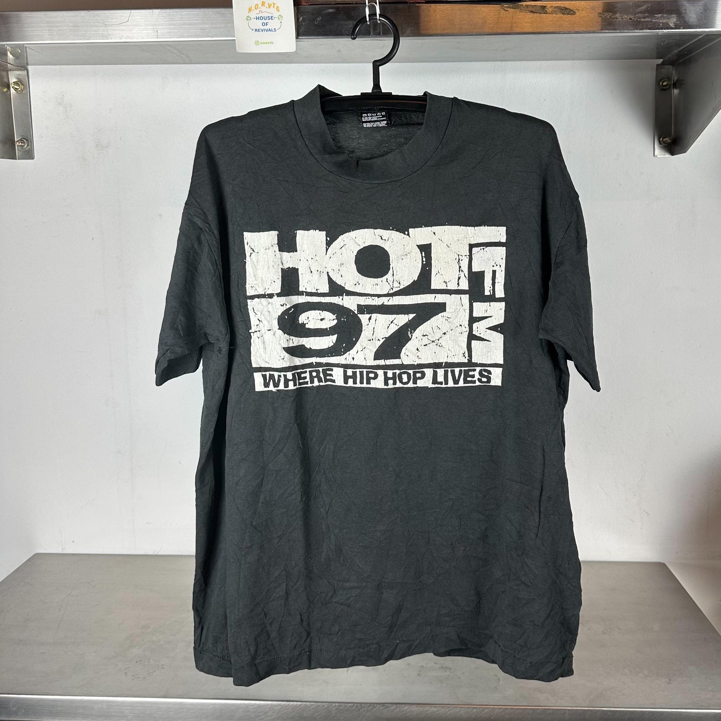 Vintage 90s Hot 97 FM Where Hip Hop Lives XL single stitch T shirt Vintage Rap Tshirt Vintage Hip Hop Tshirt Vintage Rap Tees Graphic Tee – Easygoing Wear · Top Pick For Any Outfit