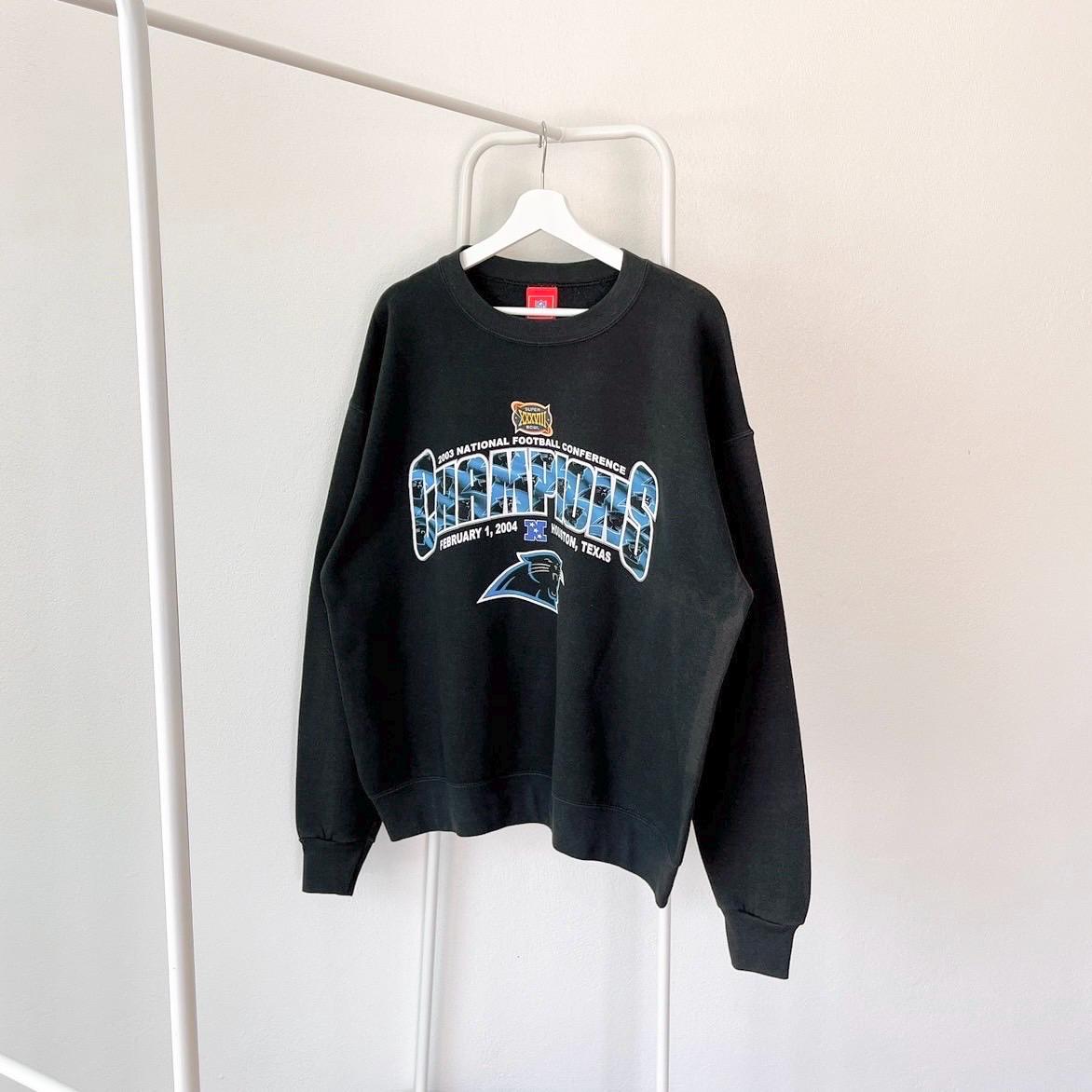 Vintage 00s Carolina Panthers Football NFL black sweatshirt L Sweatshirt – Feel-Good Design · Must-Have Style
