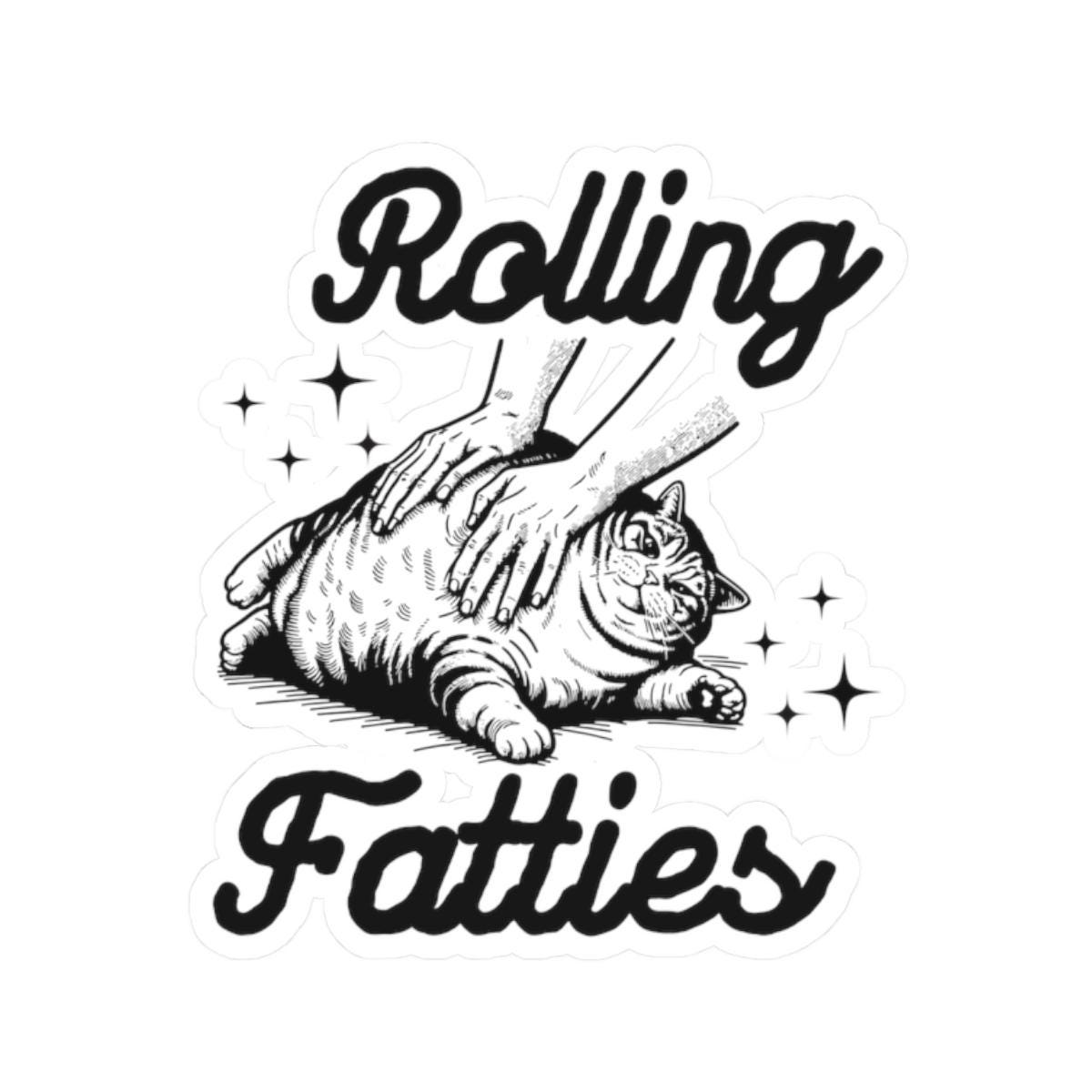 Rolling Fatties Cat Lover 420 Sticker Stoner Girl Cannabis Cat Mom Funny Gift Weed Sticker Decal Cats Funny 420 Friendly Trendy sticker Graphic Tee – Premium Graphic · Perfect For Daily Wear