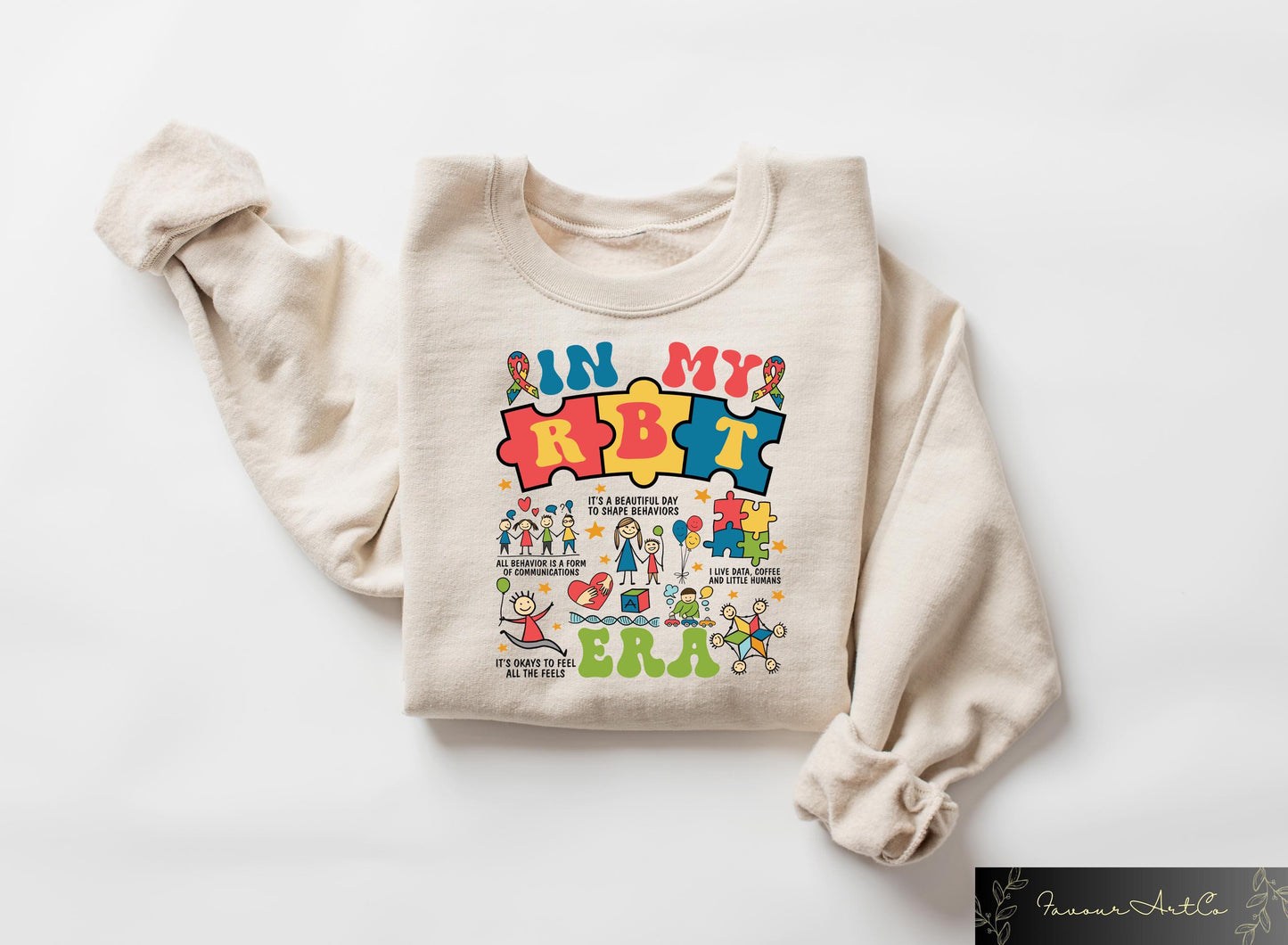 Registered Behavior Tech Sweatshirt RBT Behavior Tech Tshirt ABA Therapist Gift Applied Behavior Analysis Shirt In My RBT Era Tee Sweatshirt – Warm & Stylish · High-Quality Print