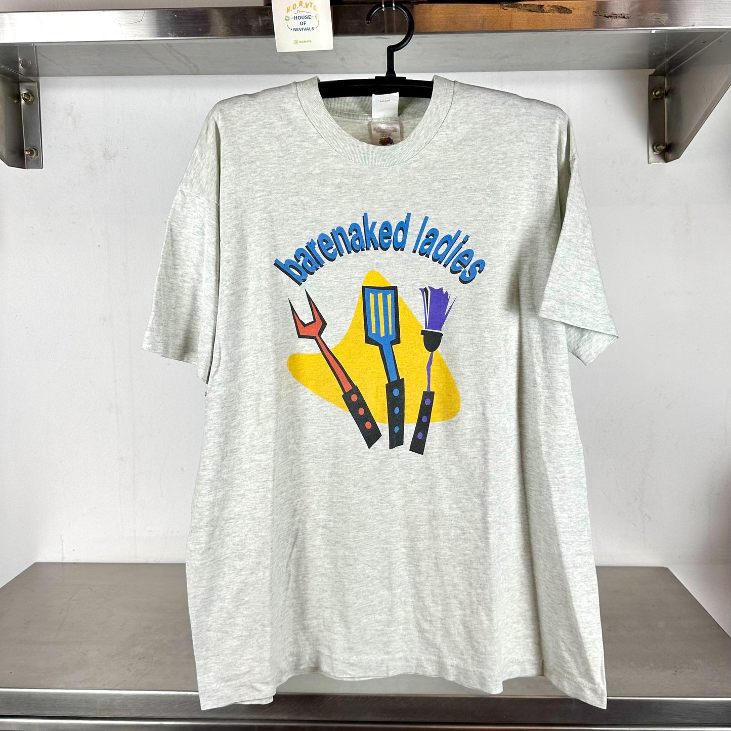 Vintage 1995 Barenaked Ladies bnl Summer bbq Tour Rock Band Promo Concert XL single stitch T shirt Vintage Band Tees Band tee Band Tshirt Graphic Tee – Soft Feel · Must-Have Style