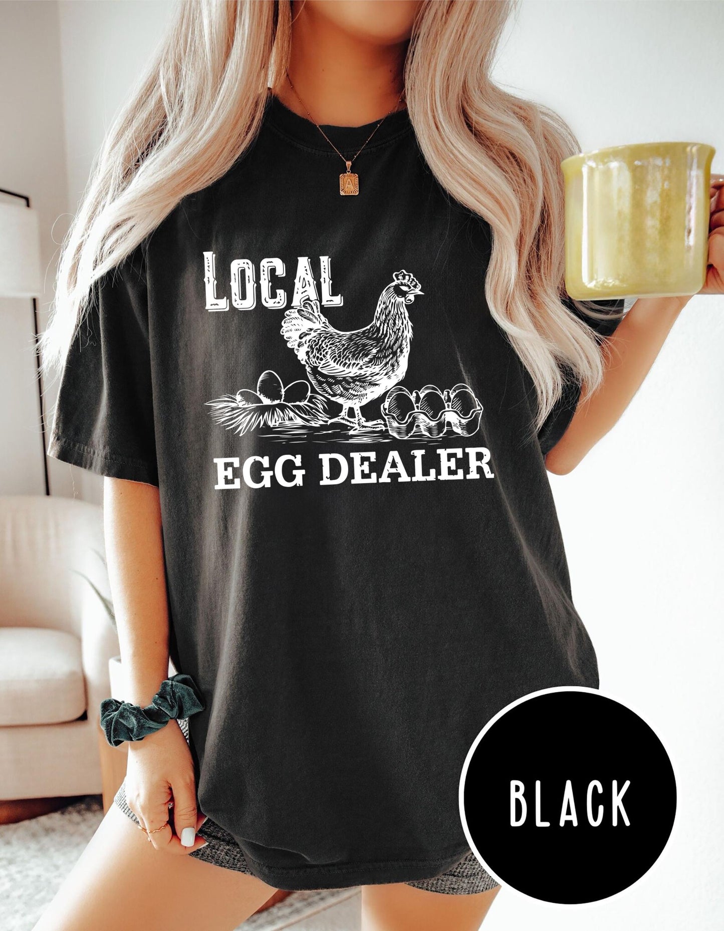 Christian Easter Shirts Local Egg Dealer T Shirt Happy Easter Gifts Retro Chicken Shirt Farm Sweatshirt Christian Gifts Farmer Gifts Sweatshirt – Easygoing Wear · High-Quality Print