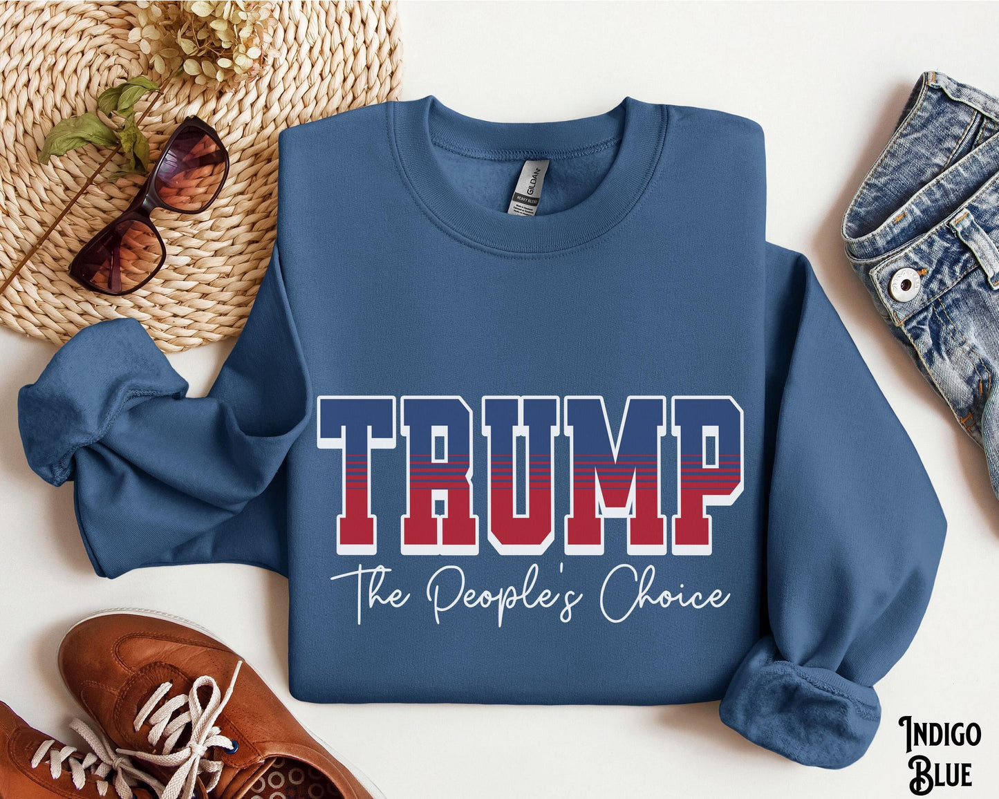 Trump The People39s Choice MAGA Trump President Crewneck Sweatshirt Sweater 2025 47 Patriotic USA US Political Election Victory Sweatshirt – Bold Style · Perfect For Daily Wear