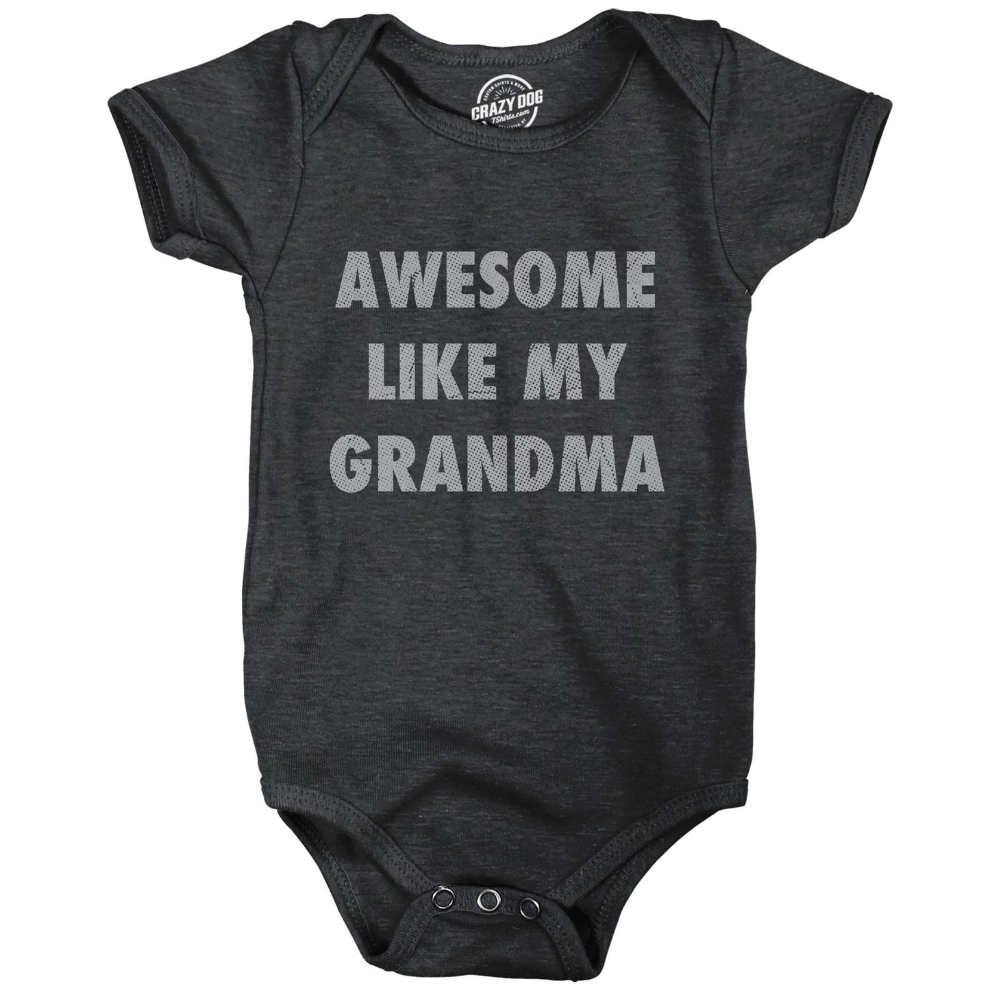 Love Grandma Romper Funny Baby Clothes Baby Creeper Rompers For Mother39s Day Cute Romper Funny Romper Awesome Like My Grandma New Baby Graphic Tee – Fan Favorite · Perfect For Daily Wear
