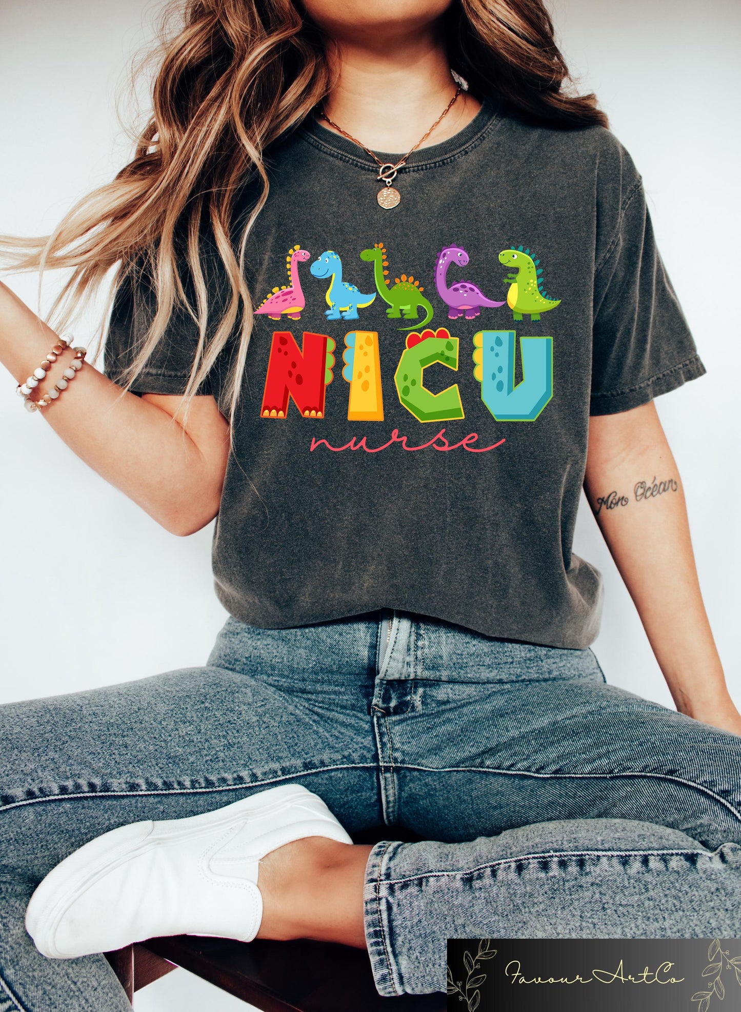 NICU Nurse T shirt NICU Nurse Dinosaurs Shirt Registered Nurse Sweatshirt Nurse Appreciation Gift Neonatal Intensive Care Unit Nurse Tee Sweatshirt – Easygoing Wear · Perfect For Daily Wear