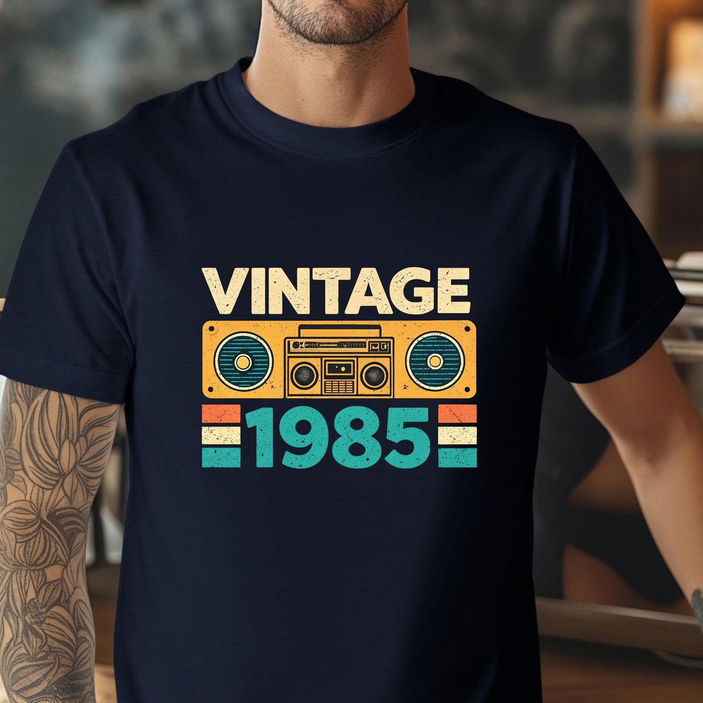 40th Birthday Shirt Vintage 1985 Boombox T Shirt Classic 80s Graphic Tee Old School Boombox 40th Birthday Gift Born in 1985 Graphic Tee – Soft Feel · Perfect For Daily Wear