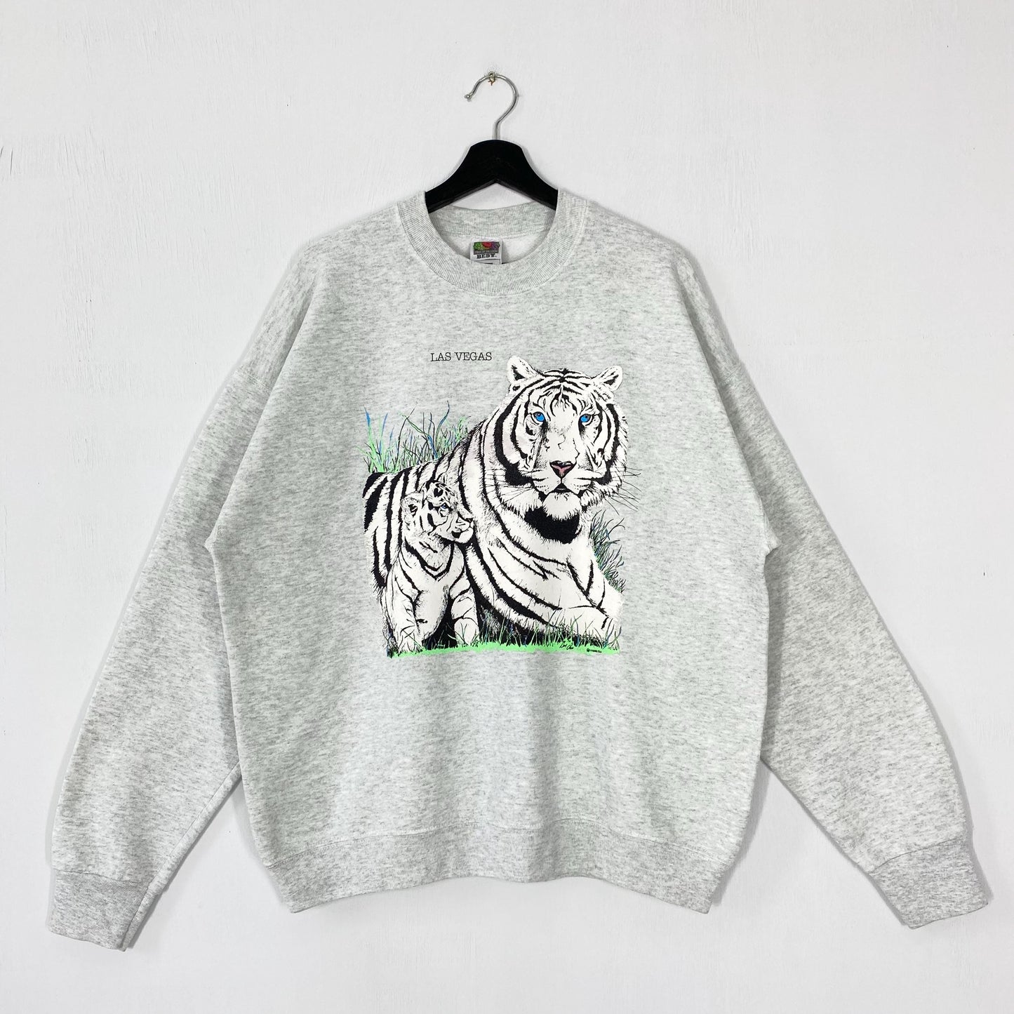Vintage 90s Outdoor Outfitters Sweatshirt White Tiger Crewneck Deer Sweater Pullover Dog Eagle Wolf Ducks Unlimited Print Logo Grey XLarge Sweatshirt – Everyday Comfort · Must-Have Style