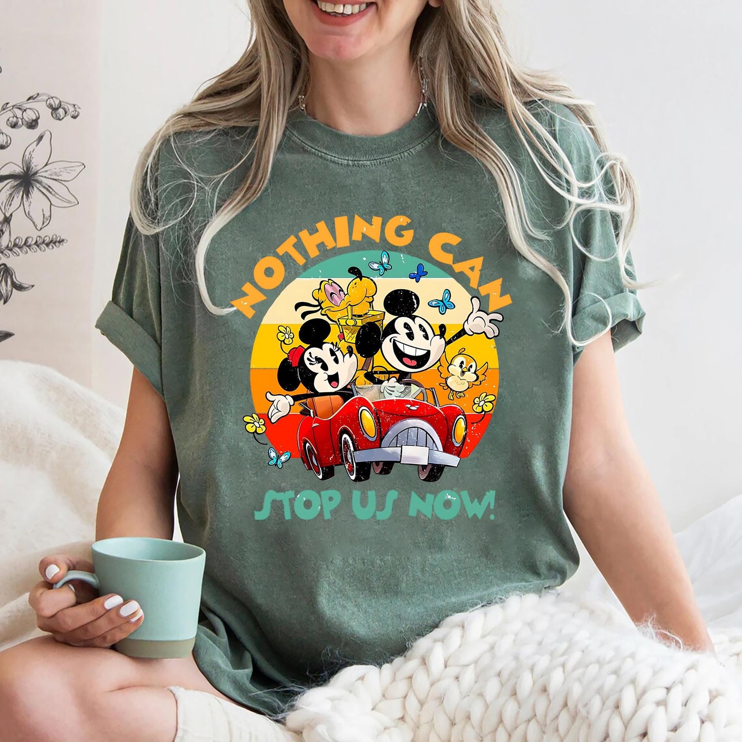 Mickey and Minnie39s Runaway Railway Nothing Can Stop Us Now Shirt Disney Family Vacation Tee Mickey and Minnie T shirt Disney Trip Gift Graphic Tee – Premium Graphic · Great Gift For Fans
