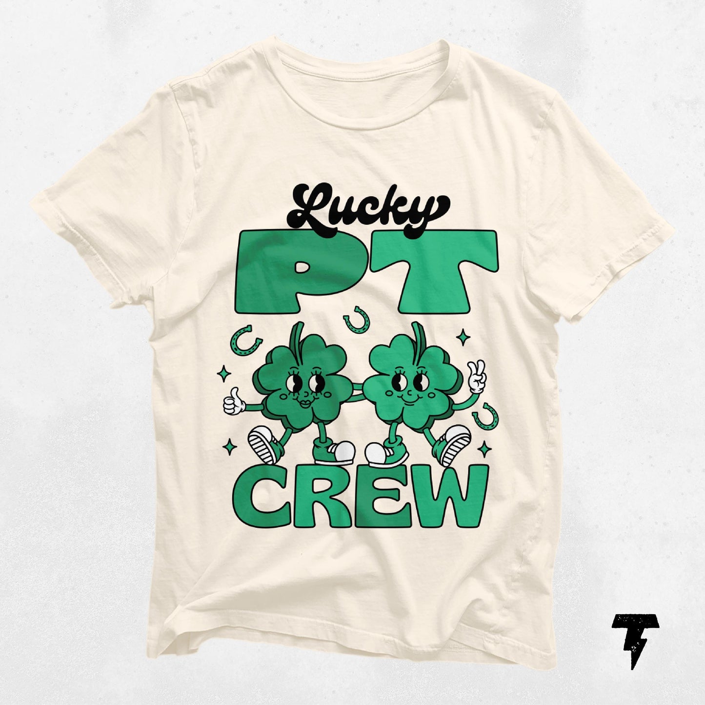 Lucky PT Crew St Patricks Day Nurse Shirt Clover Graphic Tee Funny Nurse Gift Shamrock Apparel for Nurses Graphic Tee – Everyday Comfort · Must-Have Style