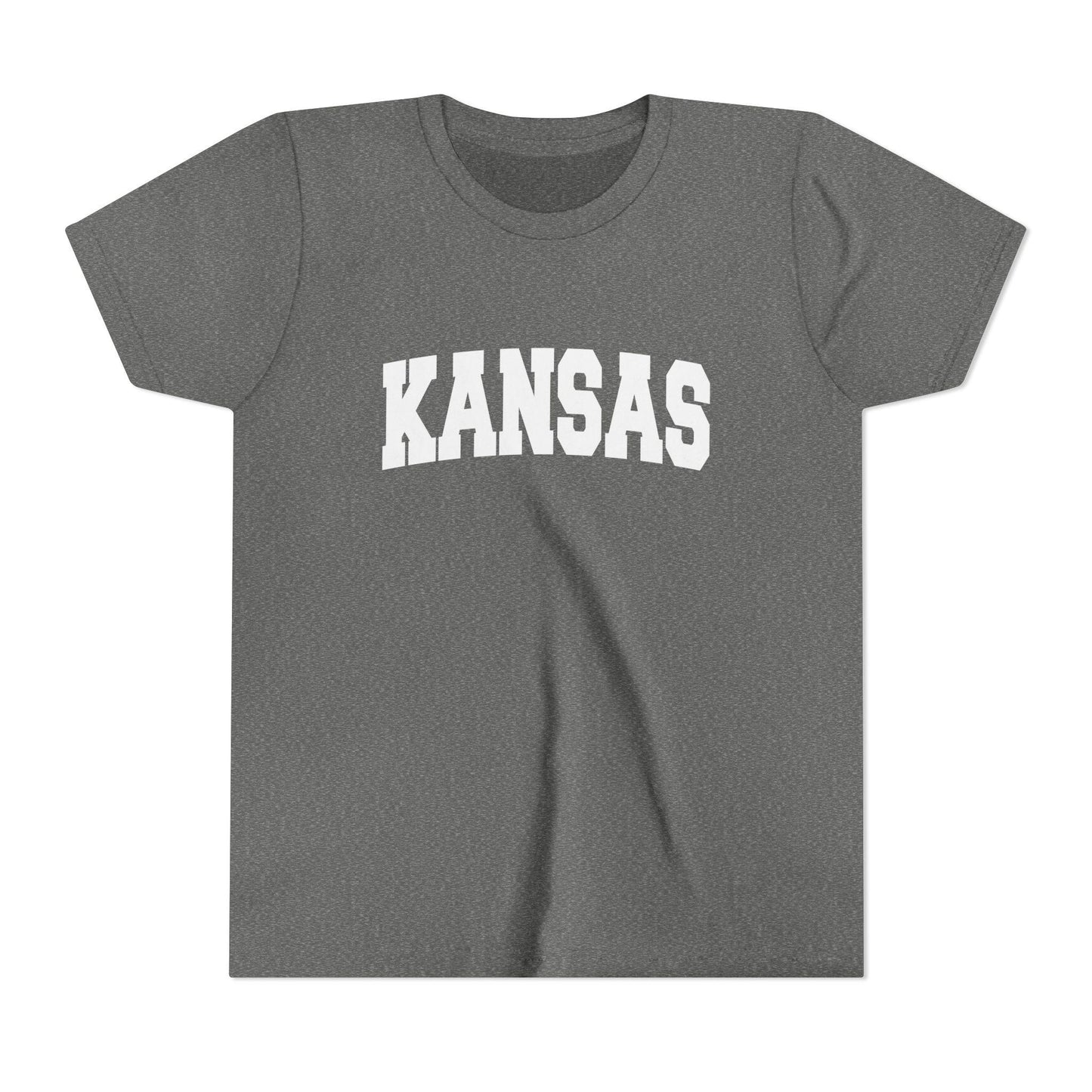 Kansas Youth Graphic Tee Kids T Shirt Graphic Tee – Soft Feel · High-Quality Print