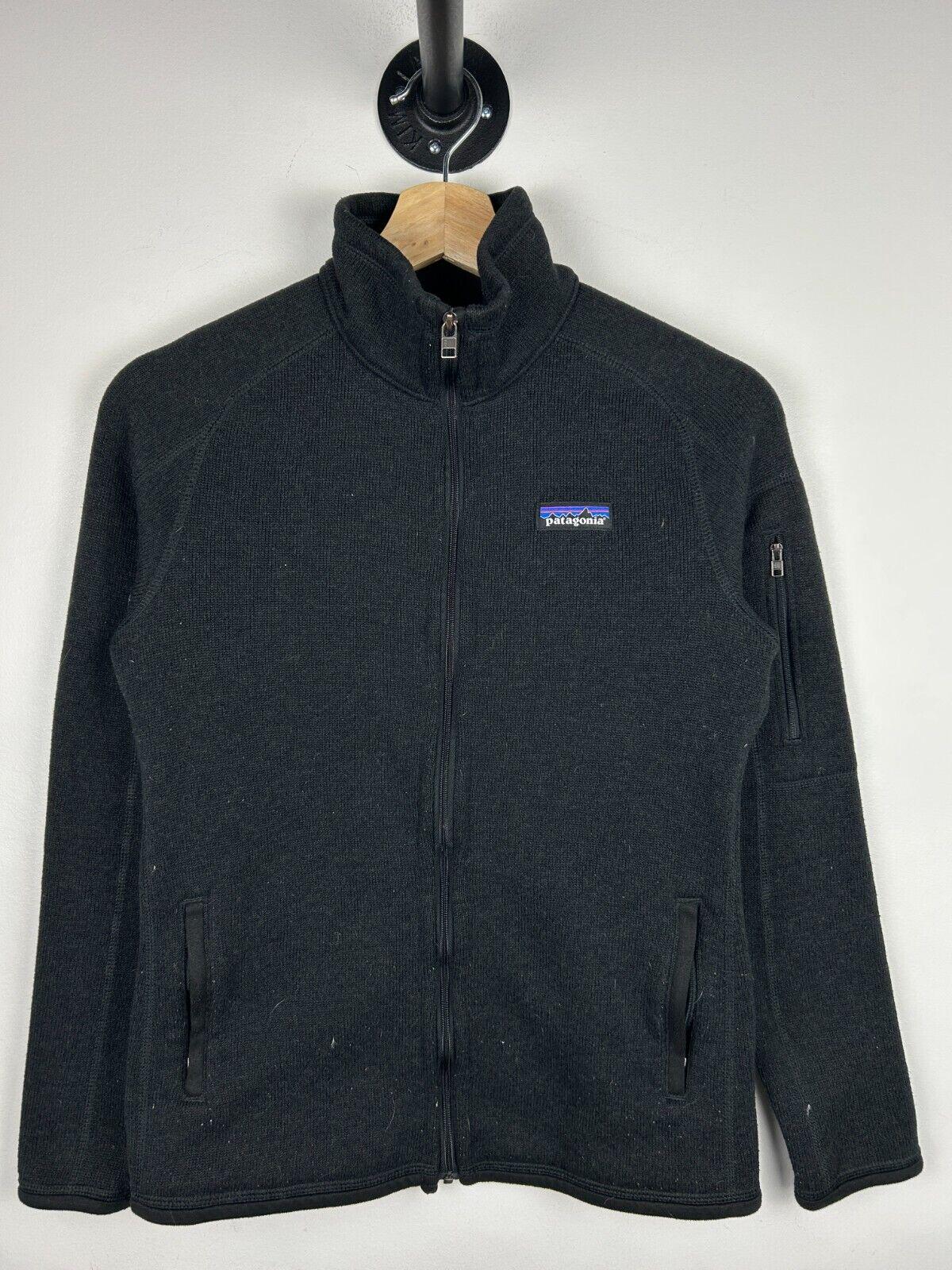 Vintage Patagonia Black Rib Womens Knit Zip Up Size XS Graphic Tee – Bold Style · Must-Have Style