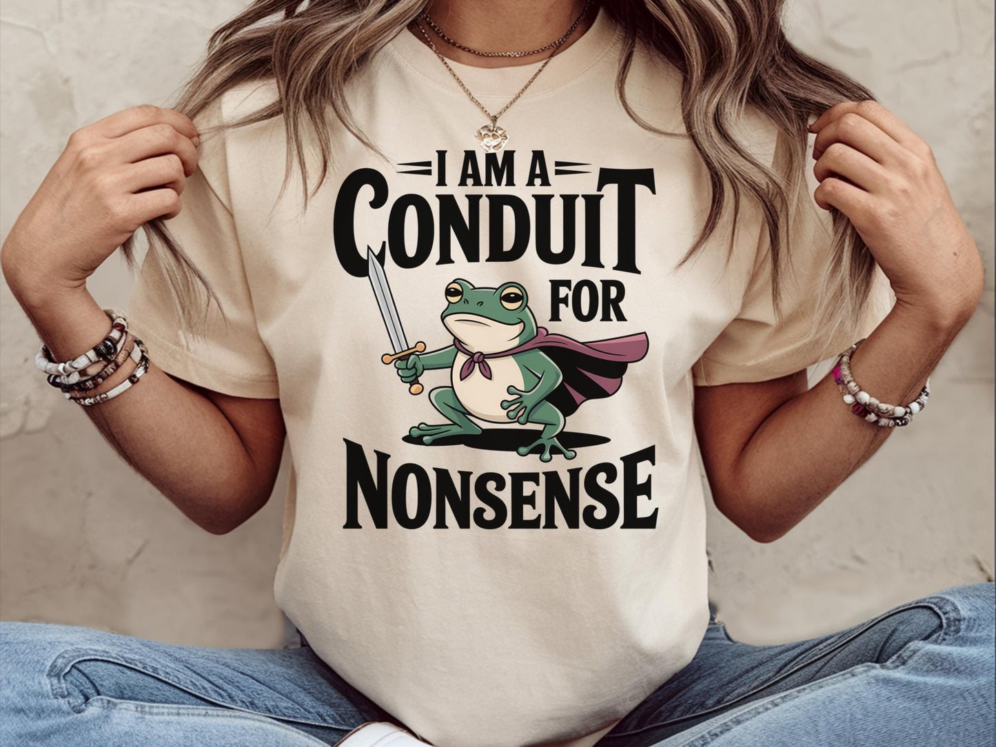 I Am A Conduit For Nonsense Shirt Funny Meme Shirt Funny Frog Meme Shirt Humor Sarcastic Shirt Funny Frog Shirt Funny Shirt Gifted Graphic Tee – Cozy Vibes · Top Pick For Any Outfit