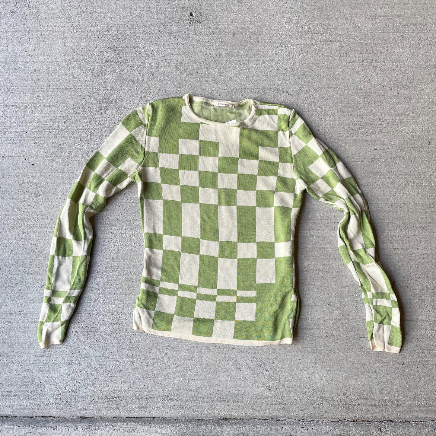 PALOMA WOOL el valle green checkered sweater size sm Graphic Tee – Aesthetic Look · Great Gift For Fans
