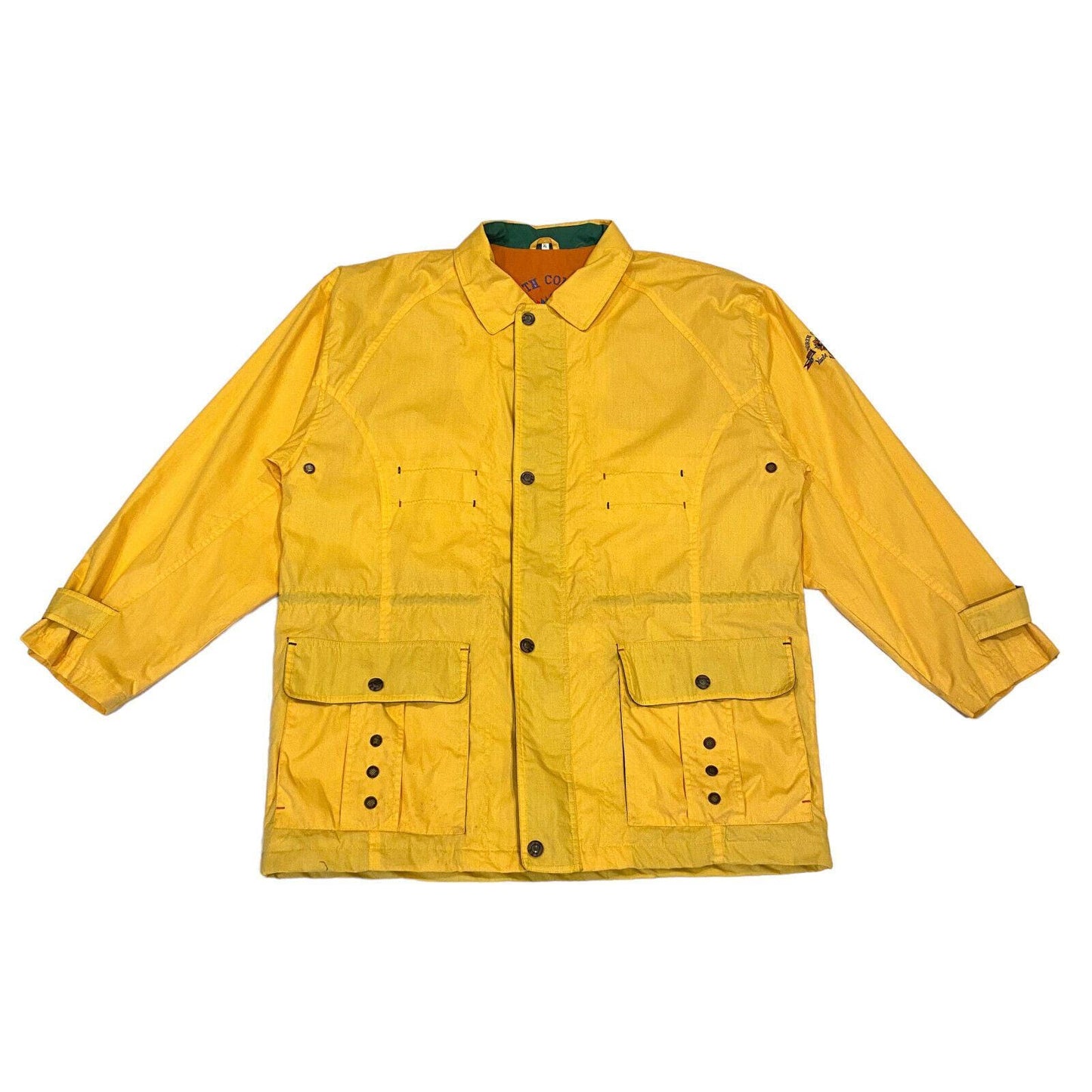 North Company Sailing Coat Vintage Yellow Yacht Club Collared Activewear Graphic Tee – Warm & Stylish · High-Quality Print