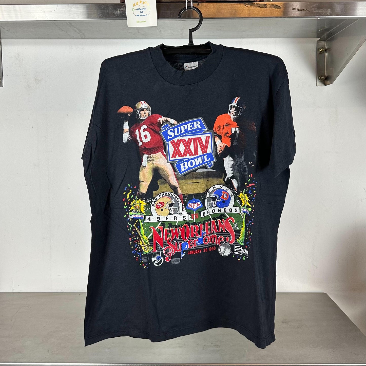 Vintage 1990 NFL Super Bowl XXIv San Francisco 49ers VS Denver Broncos XL T shirt Vintage NFl Tshirts Sports Tshirt Denver Broncos Tshirt Graphic Tee – Premium Graphic · Top Pick For Any Outfit