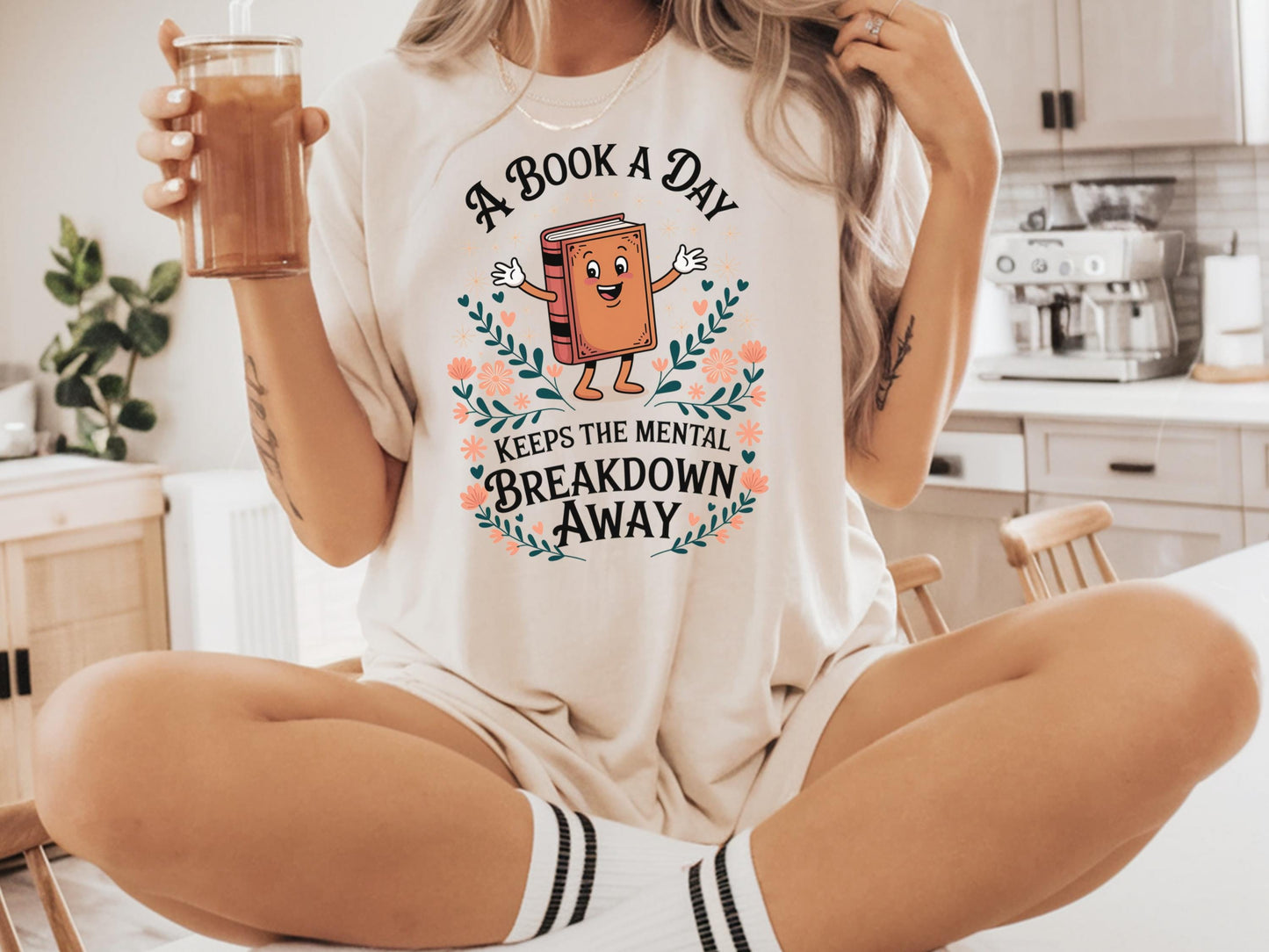 A Book A Day Keeps The Mental Breakdown Away Shirt Mental Health Tee Shirt Gifted Bookworms Librarian Gifts Shirt Bookish Funny Shirt Graphic Tee – Easygoing Wear · Top Pick For Any Outfit