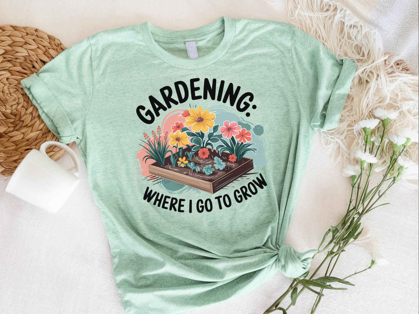 Gardening Grow Shirt Mental Health Grow Shirt Gardening Therapy Shirt Funny T Shirt For Garden Lovers Gardener Shirt Plants Lovers Gift Graphic Tee – Easygoing Wear · Trending Graphic Apparel