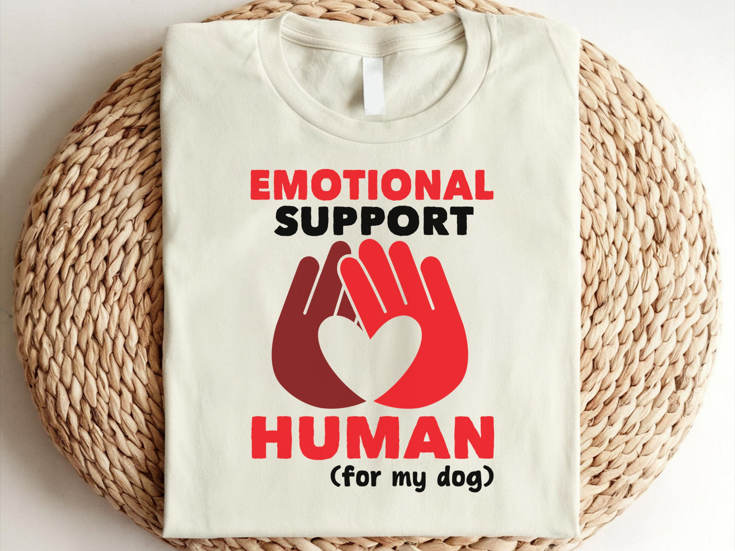 Emotional Support Human Shirt Funny Dog Lover Shirt Emotional Animal Support Emotional Support Human Emotional Support Shirt Graphic Tee – Warm & Stylish · High-Quality Print