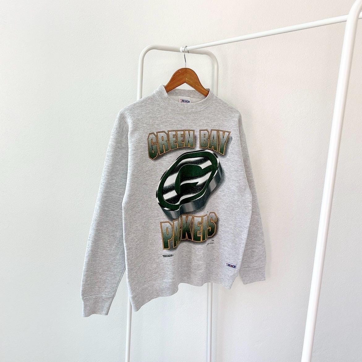 Vintage 90s Green Bay Packers 1994 football Made in USA vintage Trench gray sweatshirt L Sweatshirt – Easygoing Wear · Trending Graphic Apparel