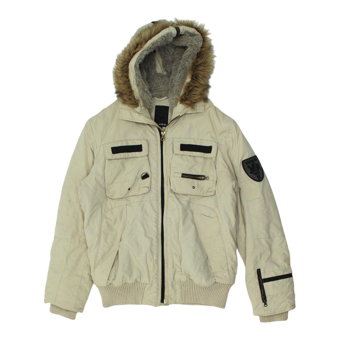 Yuko Faux Fur Padded Jacket Vintage Mens Beige High End Outdoor Designer VTG Graphic Tee – Fan Favorite · High-Quality Print