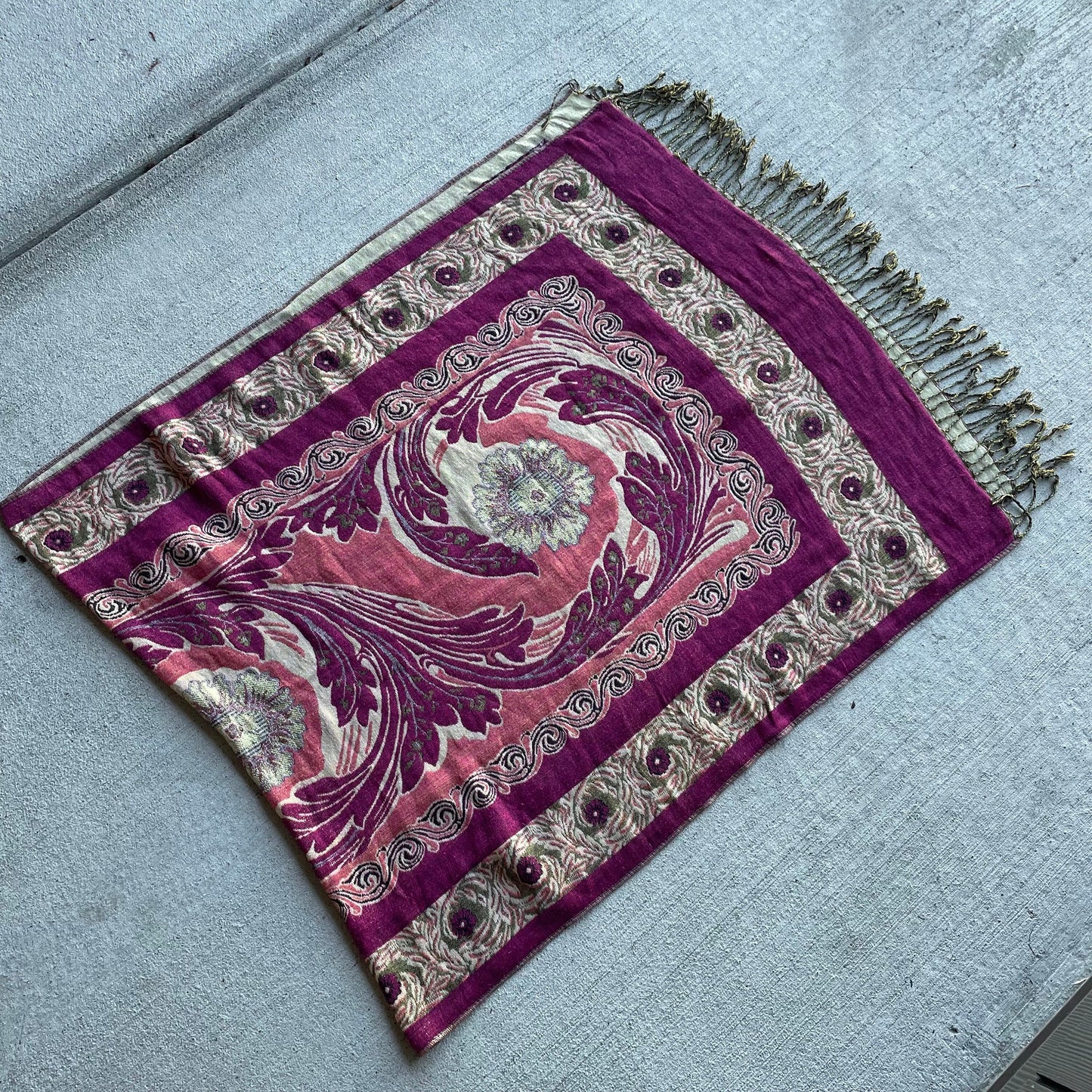 Pink Pashmina Scarf 28 x 72 Graphic Tee – Feel-Good Design · Perfect For Daily Wear