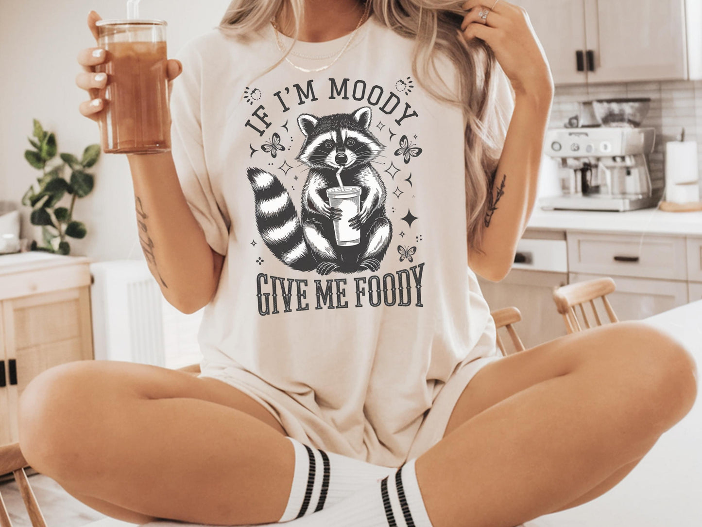 If I39m Moody Give Me Foody Shirt Feral Raccoon Shirt Gag Gift Tee Shirt Funny Raccoon Shirt Moody T Shirts Foodie Gifted Shirt Sarcast Graphic Tee – Bold Style · Top Pick For Any Outfit