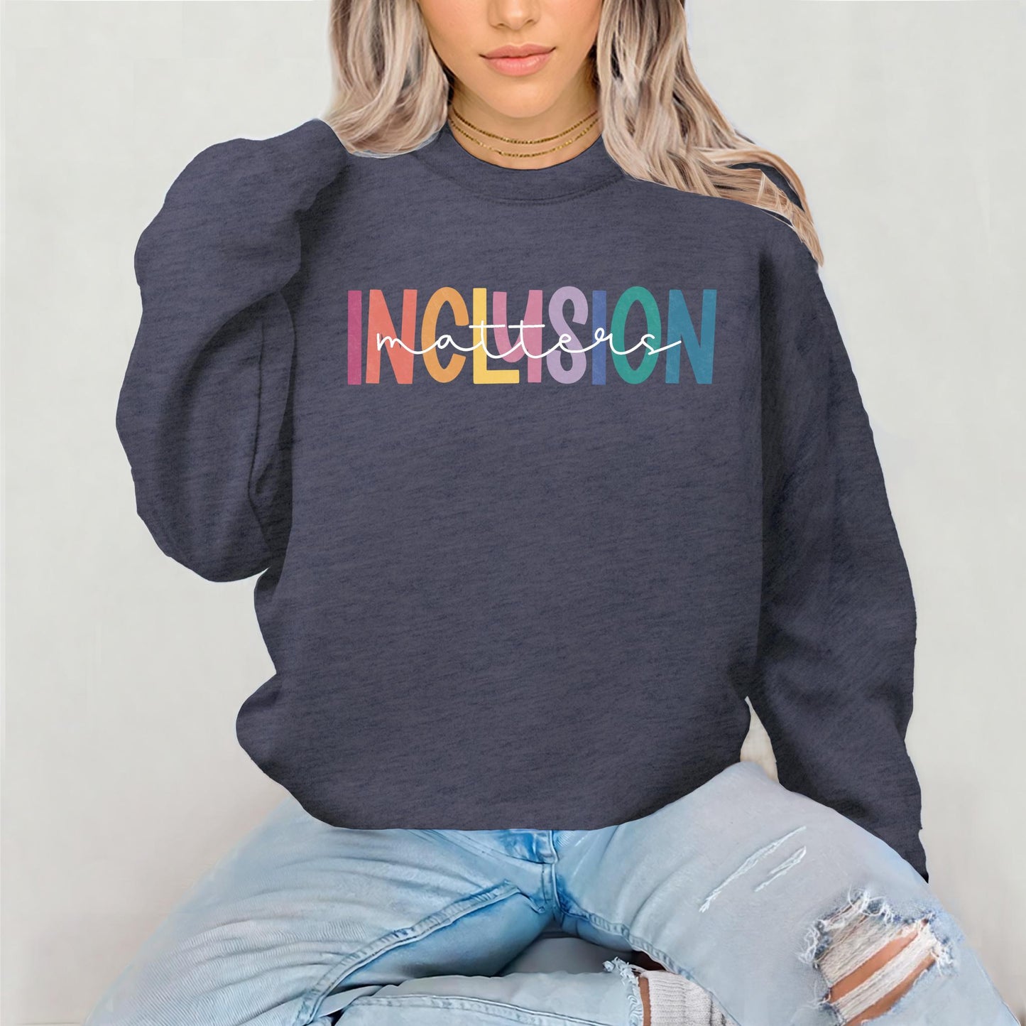 Inclusion Matters Sweatshirt Special Education Shirt Mindfulness Shirt Autism Awareness HoodieAAC Teacher ShirtsShirt School Counselor Hoodie – Aesthetic Look · Great Gift For Fans