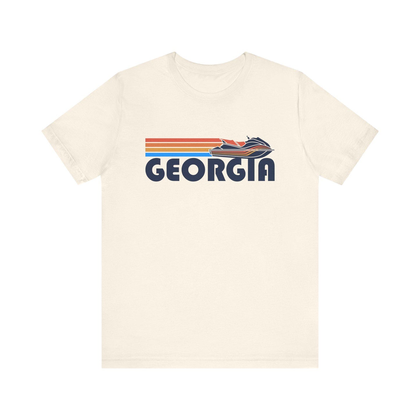 Georgia T Shirt Retro Jetski PWC Graphic Georgia Tee Graphic Tee – Soft Feel · Top Pick For Any Outfit