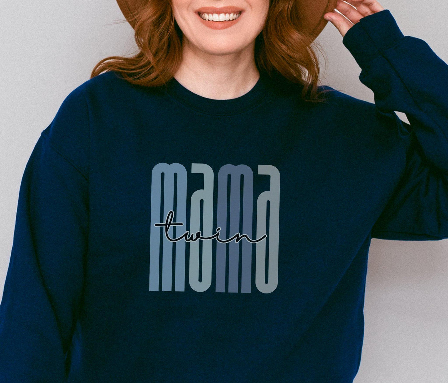 TWIN MAMA Sweatshirt Mom of Twins Shirt Gift for Mother39s Day Baby Shower Gift or Cute Sweatshirt for New Mom or Mama Sweatshirt – Cozy Vibes · Must-Have Style