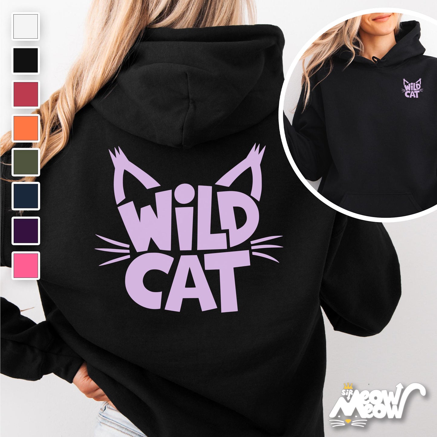Wild Cat Hoodie Funny Cat Graphic Sweatshirt Bold Feline Statement Hoodie Gift for Cat Lovers with Attitude Hoodie – Bold Style · Perfect For Daily Wear