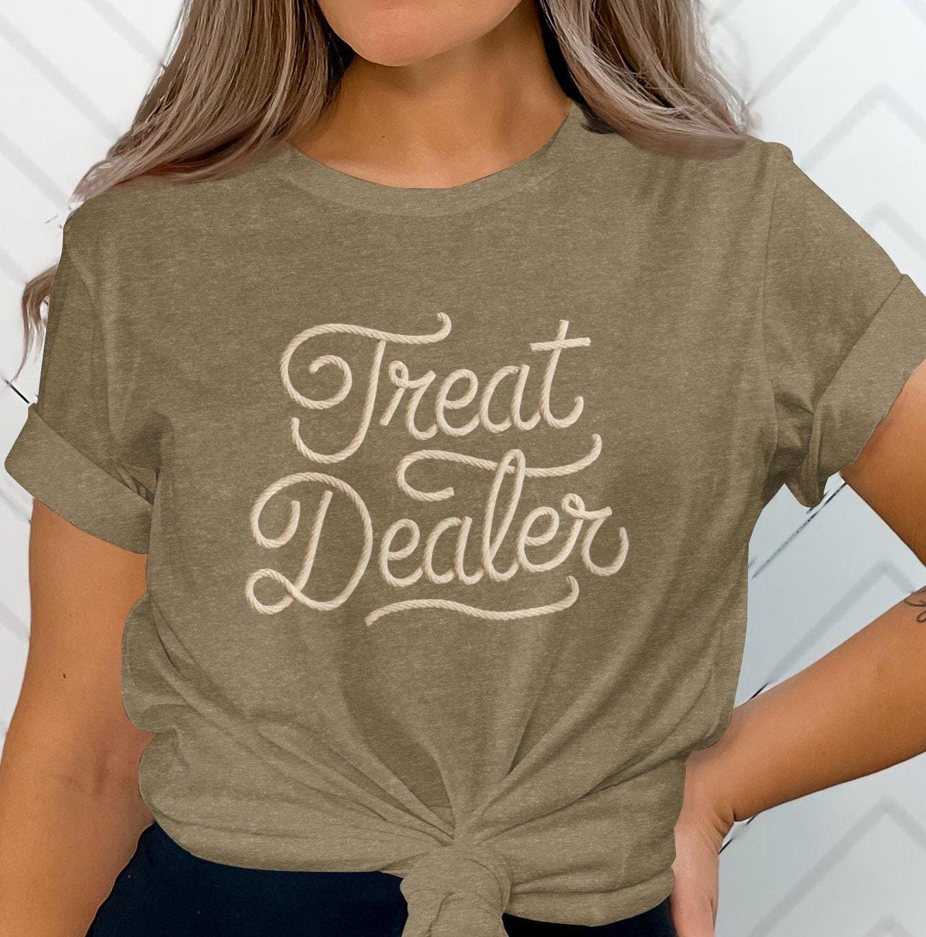 Treat Dealer T Shirt Funny Pet Lover Shirt Cute Dog Owner Gift Unique Pet Themed Apparel Dog Mom Gift Dog Dad gifts dog lover shirt Graphic Tee – Fan Favorite · High-Quality Print
