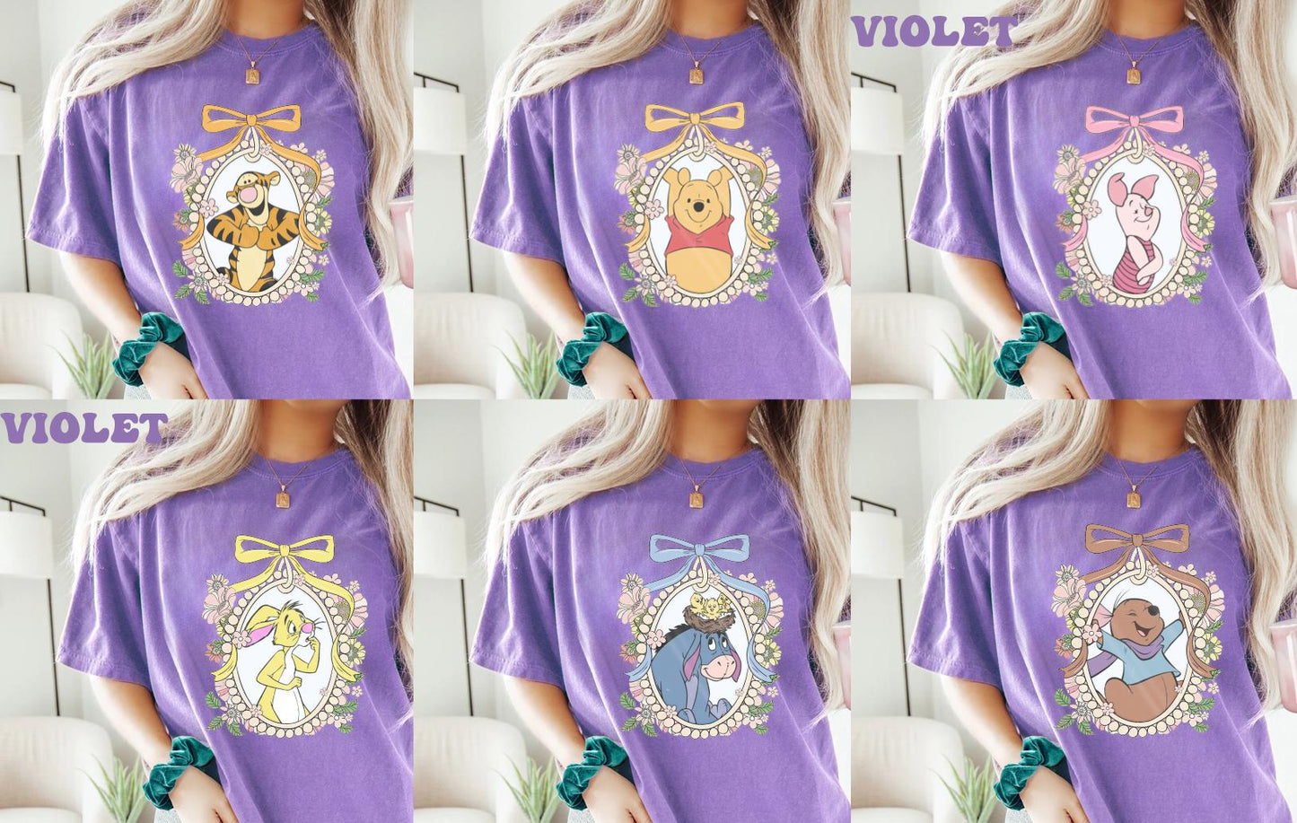 Retro Disney Pooh Shirt Coquette Winnie The Pooh Shirt Disney Group Shirt Trendy Cartoon Magical Mirror Bow Disney Mirror Bow Shirt Graphic Tee – Premium Graphic · Must-Have Style