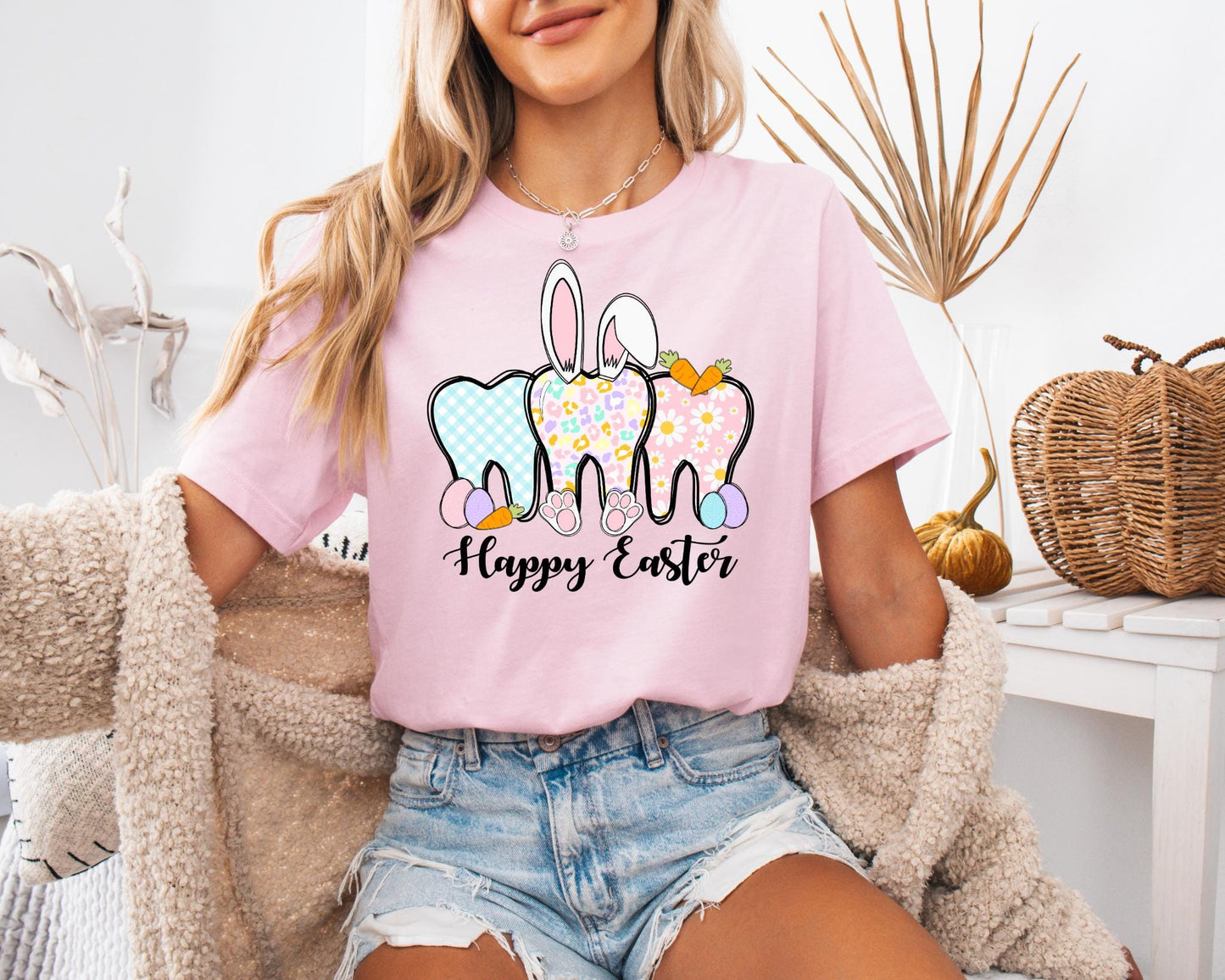 Easter Dental Bunny ShirtDentist Easter TeeFunny Dentist ShirtDental Life ShirtRabbit Tooth ShirDentist squad shirt trendy eastershirt Graphic Tee – Aesthetic Look · Great Gift For Fans