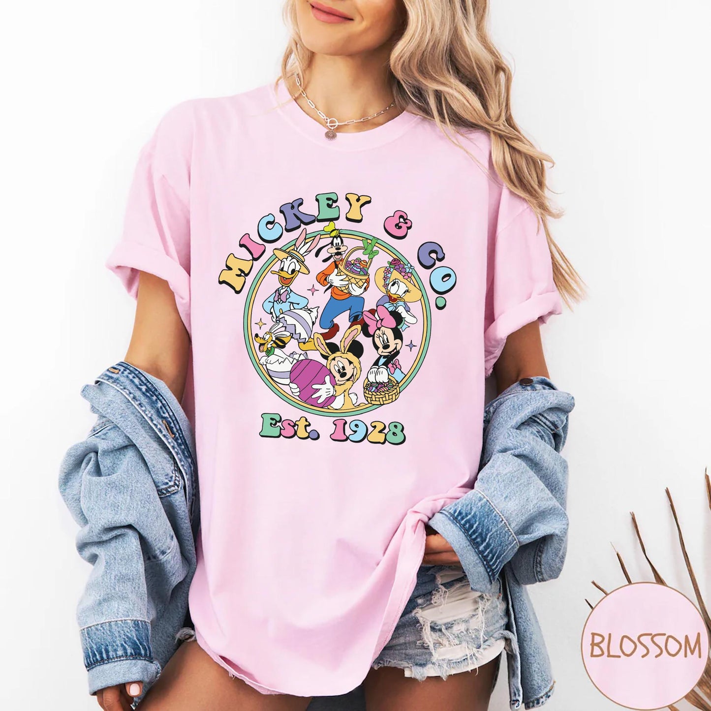 Mickey and Friends Bunny Egg Disney Easter Shirt Mickey Co Happy Easter Tshirt Walt Disney World Disneyland Family Easter Day Matching Tee Graphic Tee – Aesthetic Look · High-Quality Print