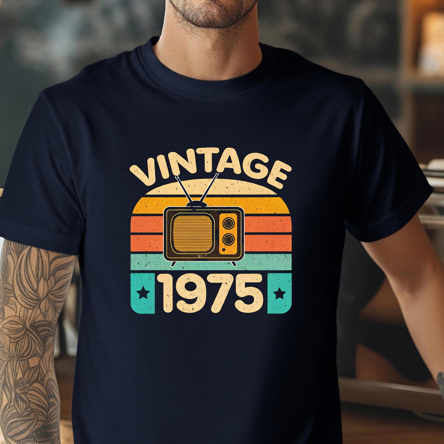 Retro 50th Birthday Shirt Vintage 1975 T Shirt 50th Gift Classic 70s Tee 1975 Gift Ideas vintage shirt for her Man 50 Birthday Tshirt Graphic Tee – Cozy Vibes · Great Gift For Fans