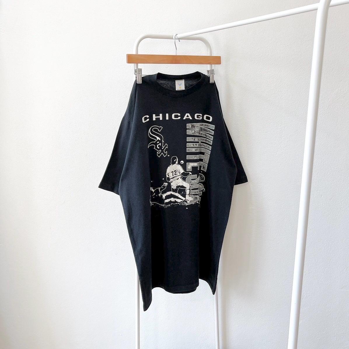 Vintage 90s Chicago White Sox baseball 1990 Made in USA vintage Jostens black t shirt XL Graphic Tee – Aesthetic Look · Top Pick For Any Outfit
