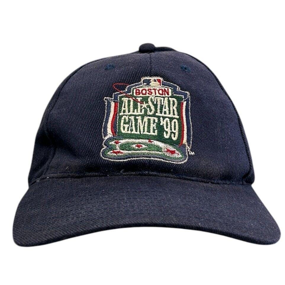 Vintage 90s MLB Boston All Star Game 9939 Navy Strapback Hat Graphic Tee – Cozy Vibes · Great Gift For Fans