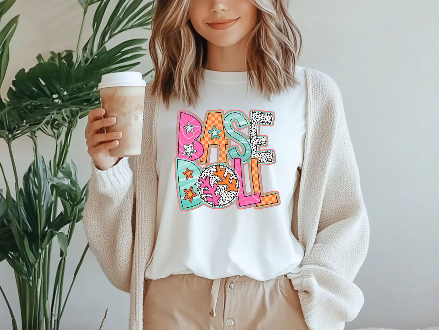 Baseball Shirt Brushstroke Baseball Tshirt Game Day Baseball Tee Baseball Bow Shirt Baseball Mama T shirt Baseball Mom Tees Graphic Tee – Premium Graphic · Perfect For Daily Wear