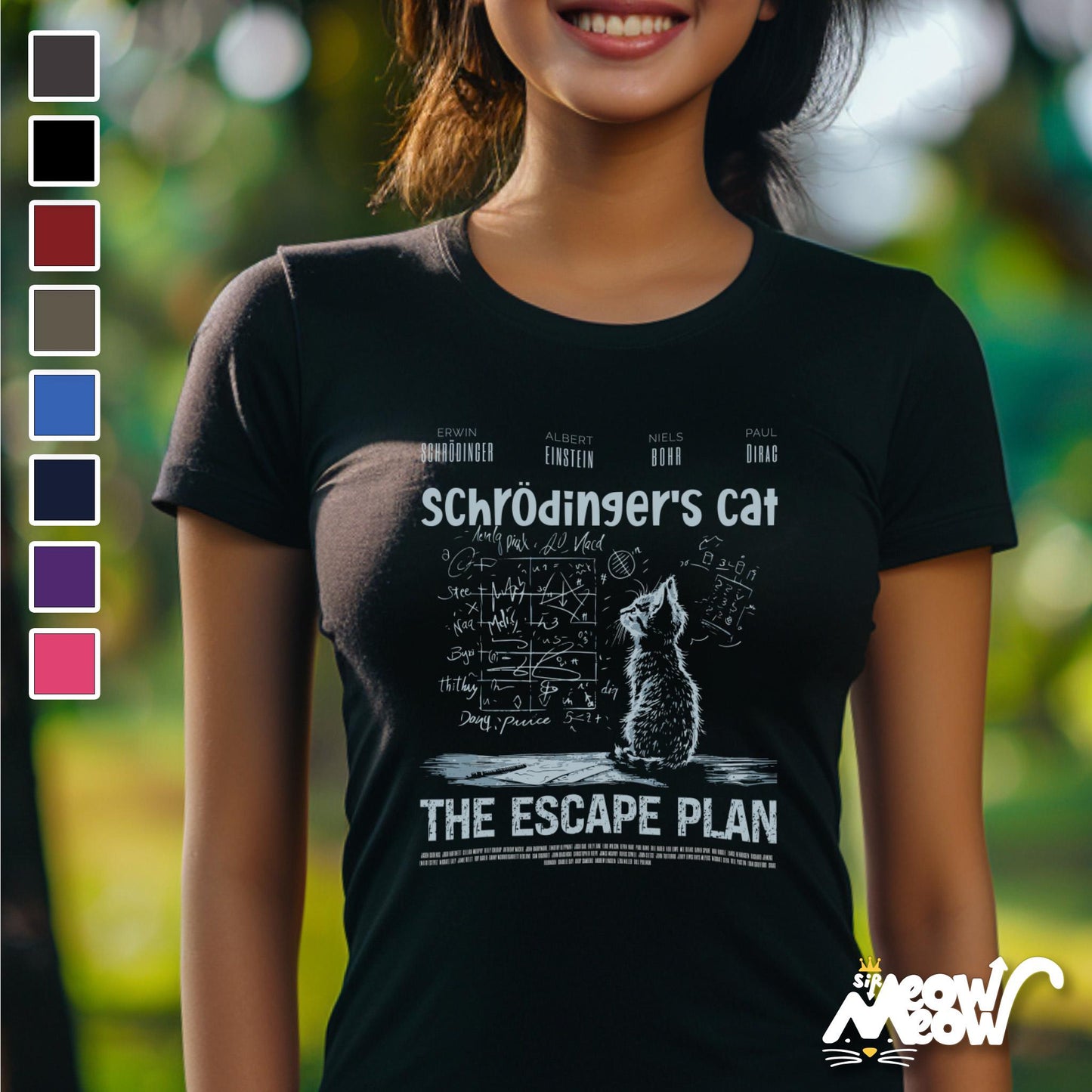 Schrodingers Shirt BellaCanvas 6004 Slim Fit Womens Tee Funny Science Physics Tee Science Lovers Gift Graphic Tee – Easygoing Wear · Must-Have Style